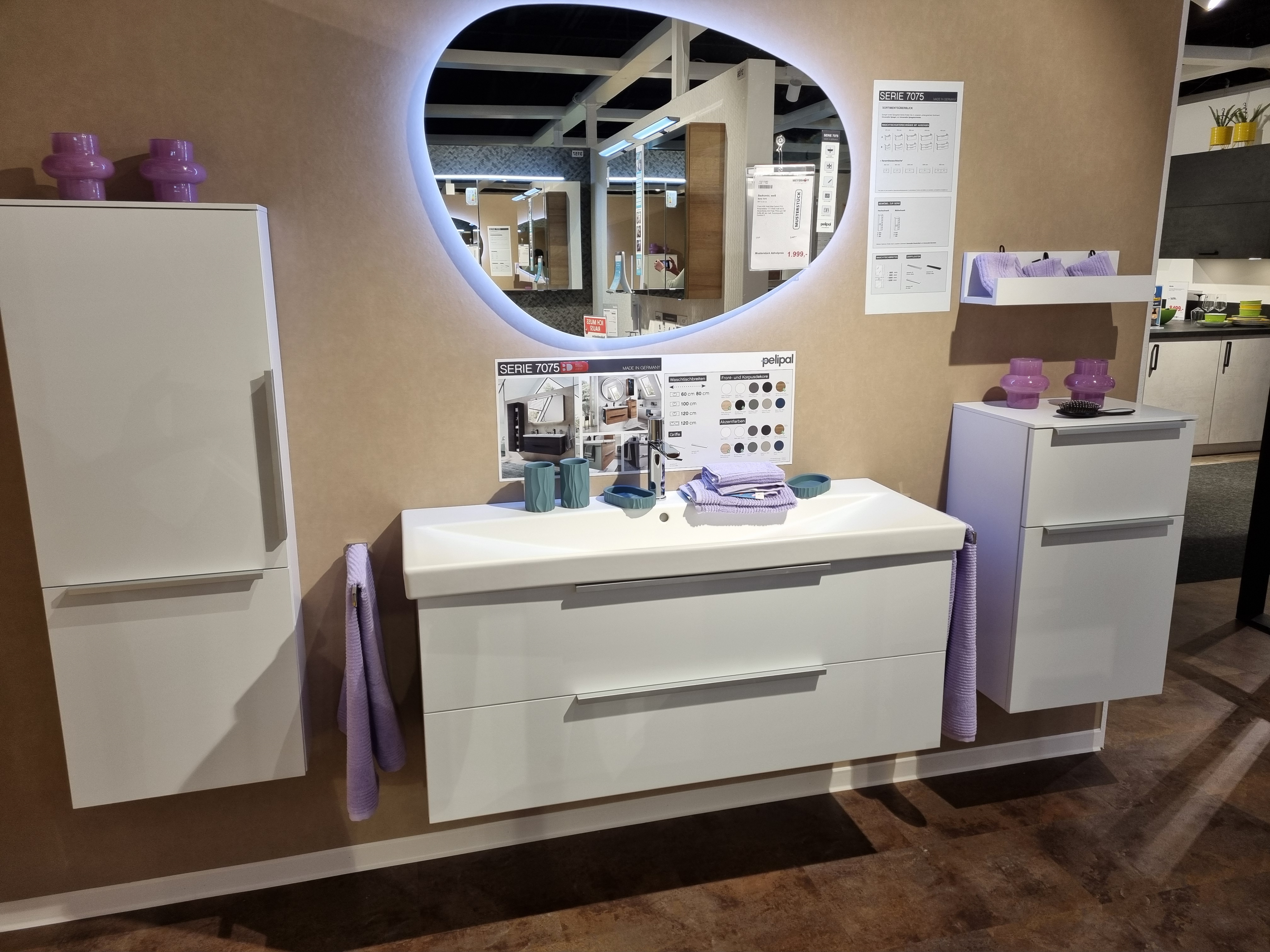 Badkombi, weiß - Serie 7075