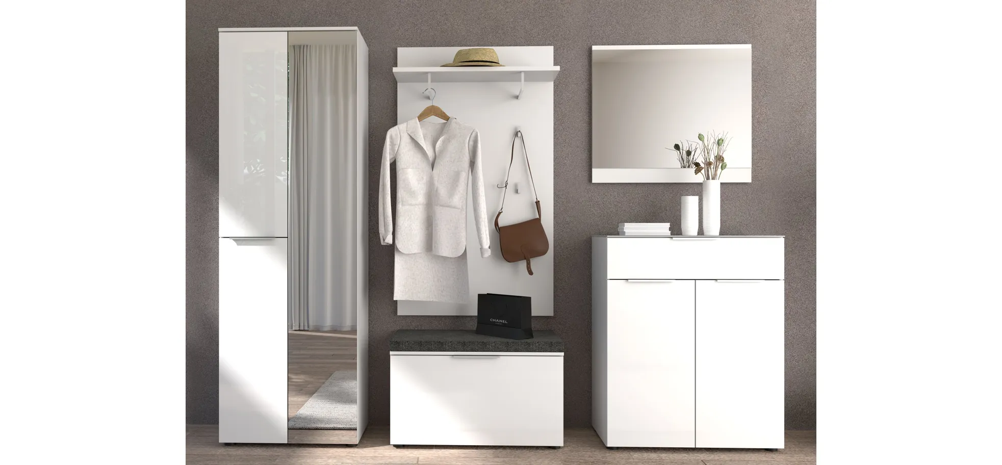 Garderobe - Weiß Garderobe - Weiß