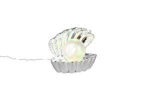 Tischleuchte Shelly - Kunststoff, chrom, 17,5x12,5x14,5cm