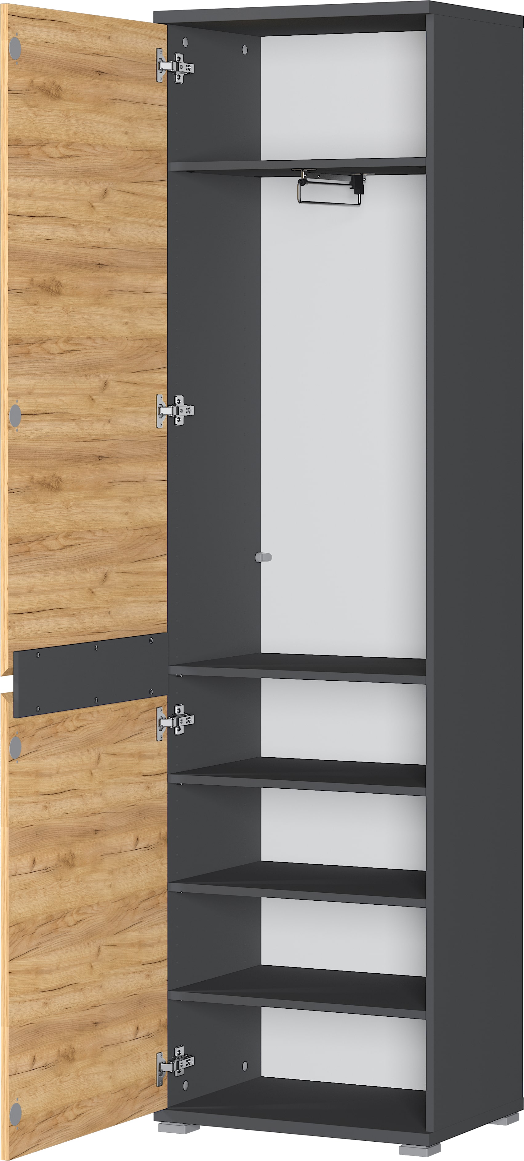 Garderobenschrank, 1-türig - GIENGEN