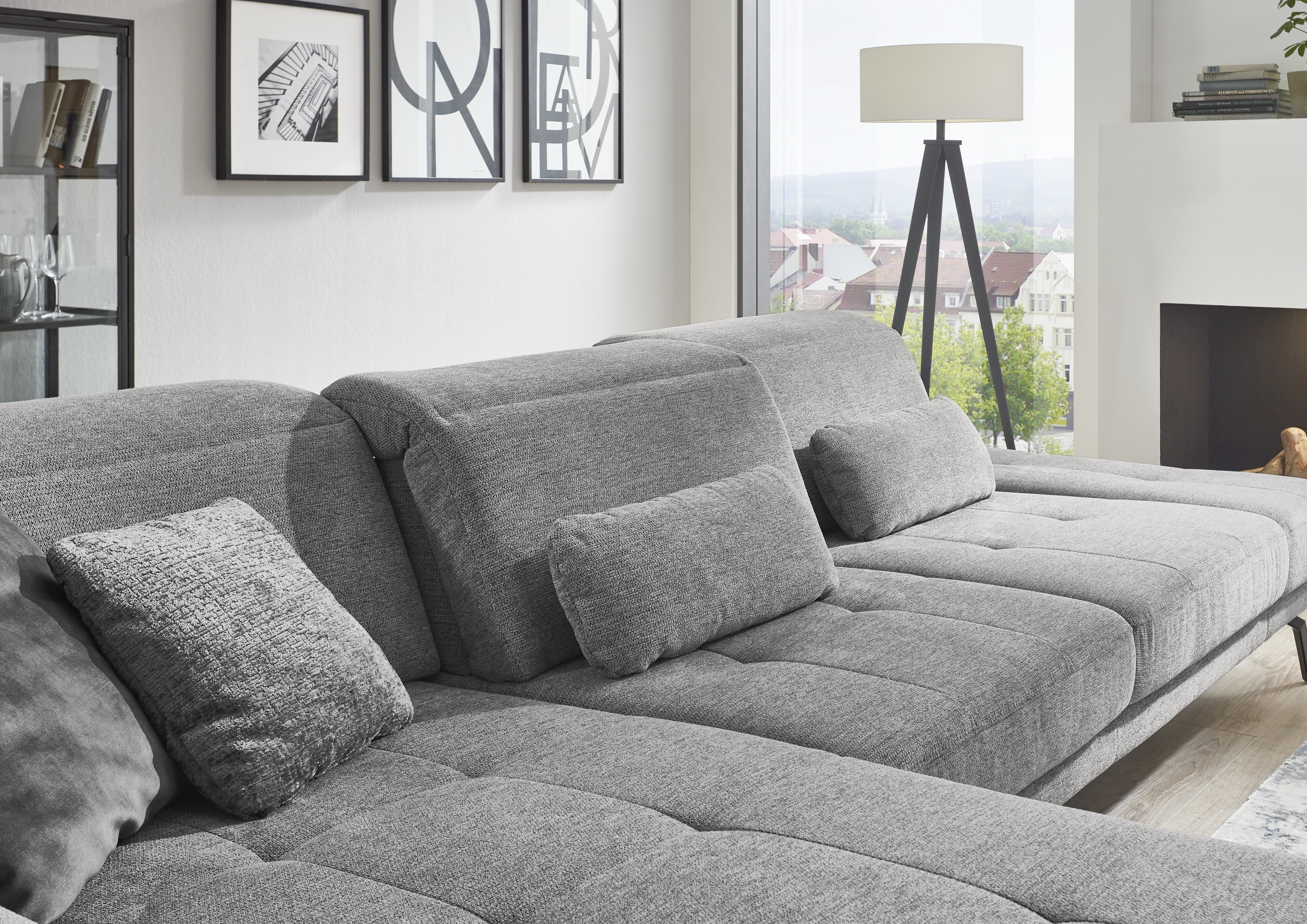 Ecksofa, grau - KS 967322