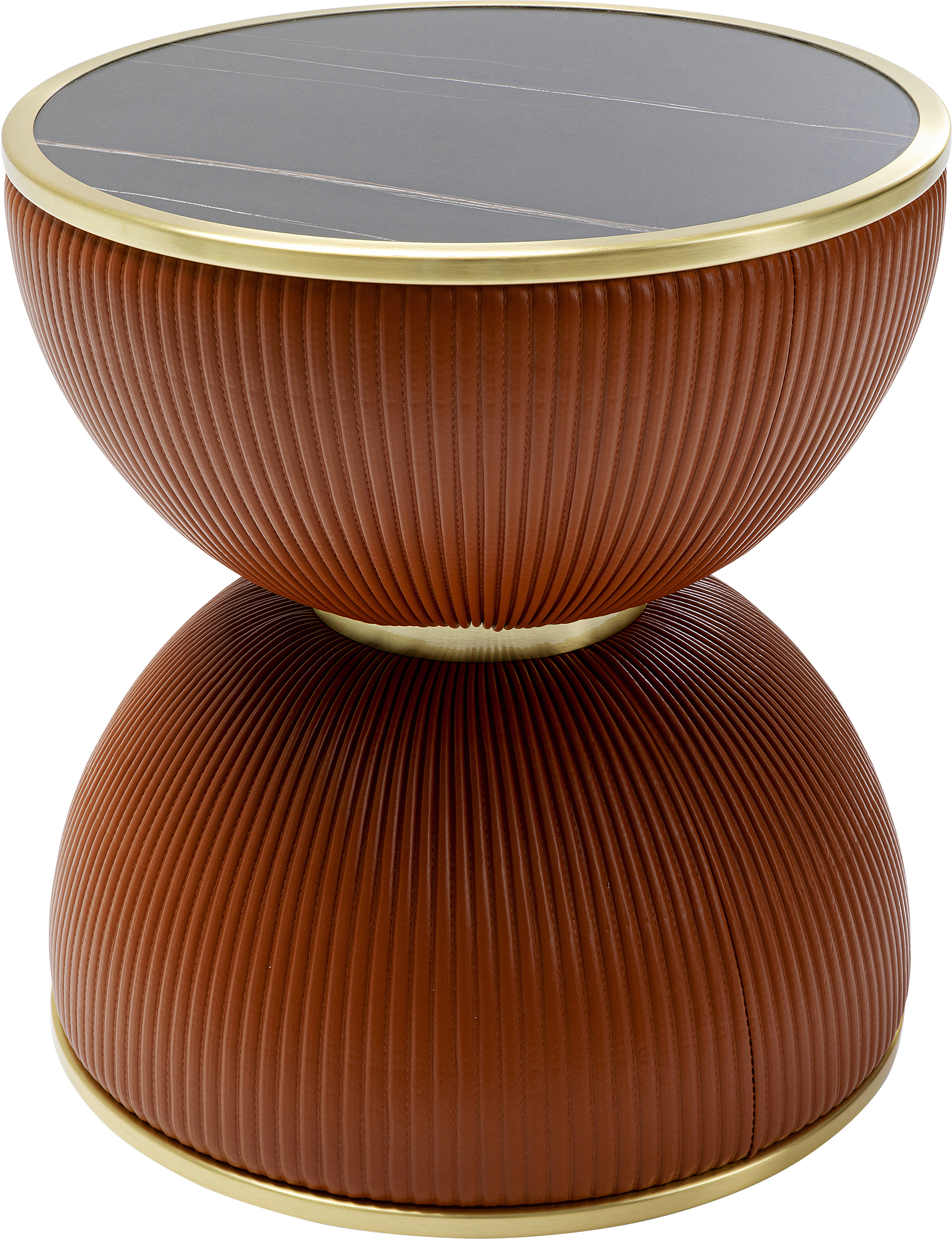 Beistelltisch Endless Vegas, orange, Textil - Beistelltische