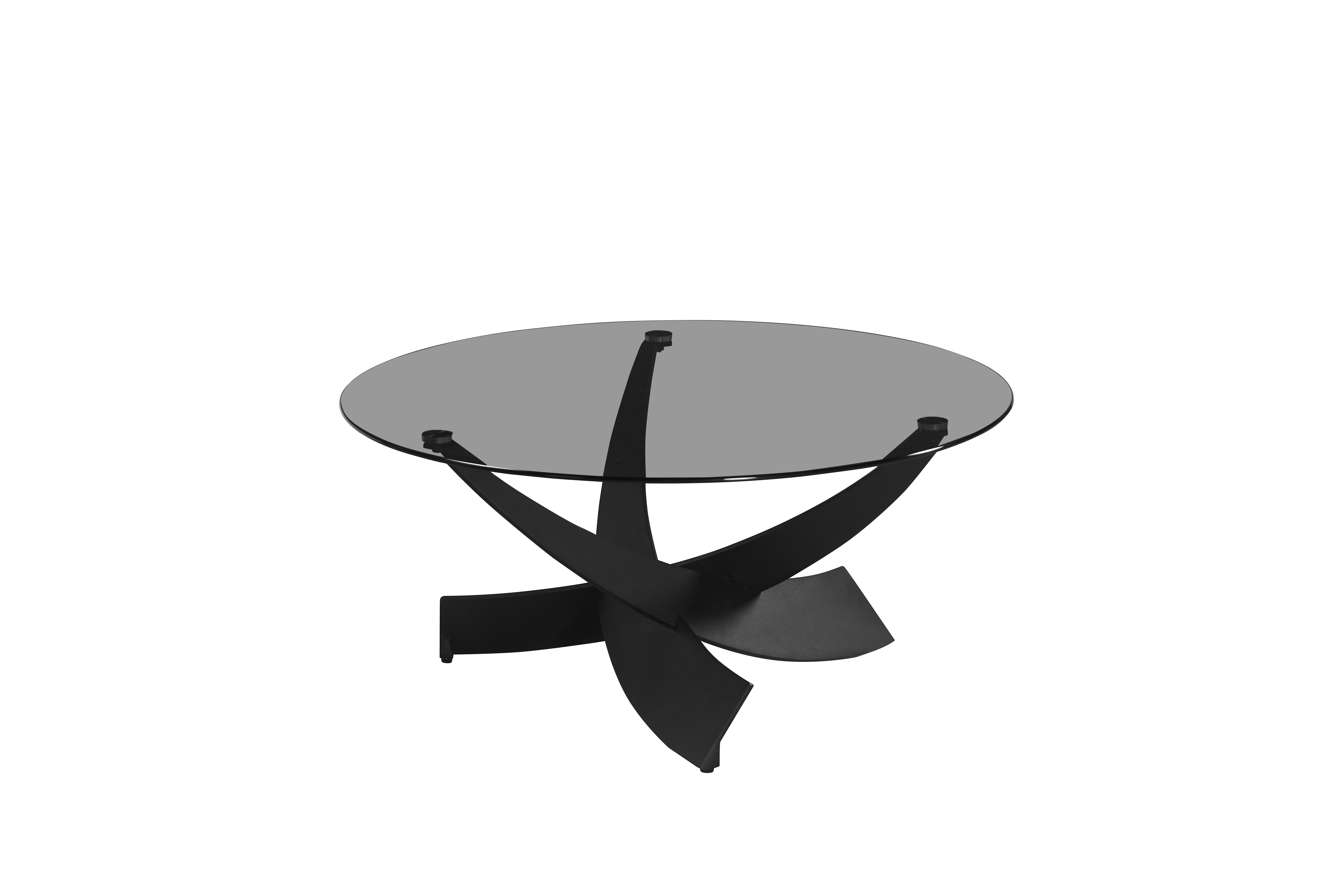 Couchtisch, grauglas/schwarz - MyStyle 1049
