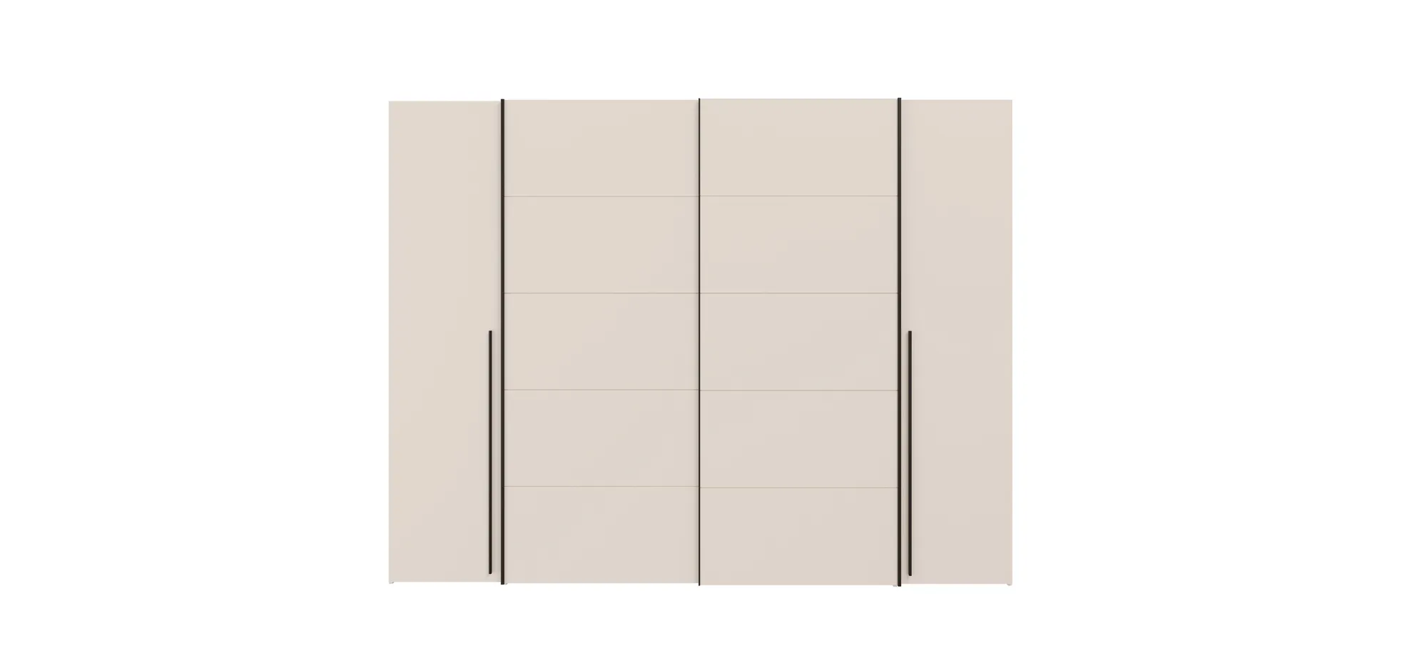 Schwebe-/Drehtürenschrank, Dekor sand - Fahda