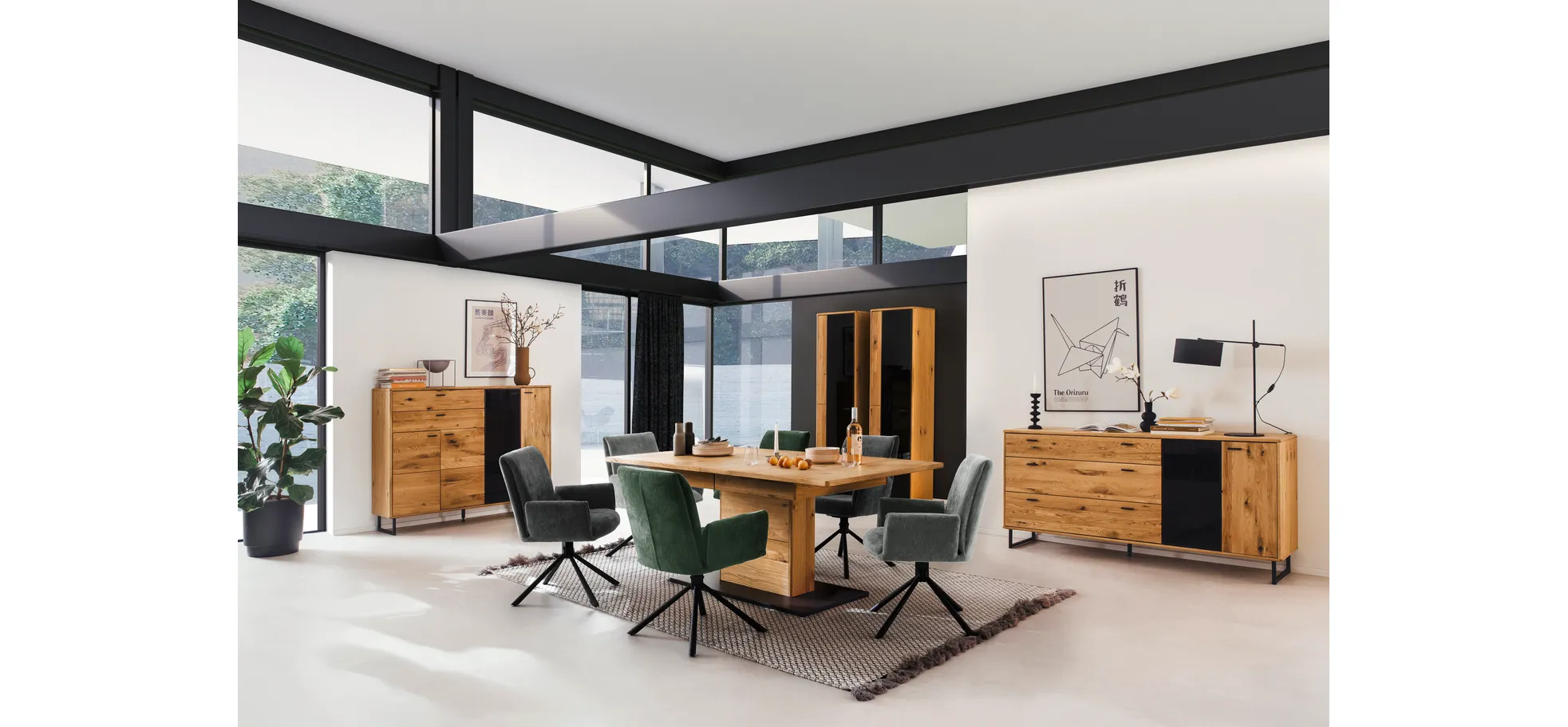 Sideboard - Wildeiche teilmassiv