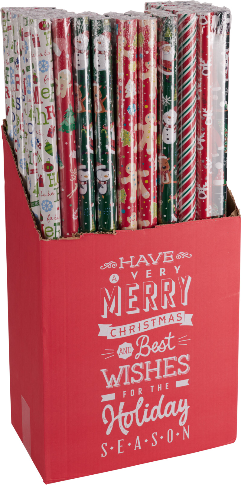 Geschenkpapier XMAS, 3-er Set - 150cm, sortiert