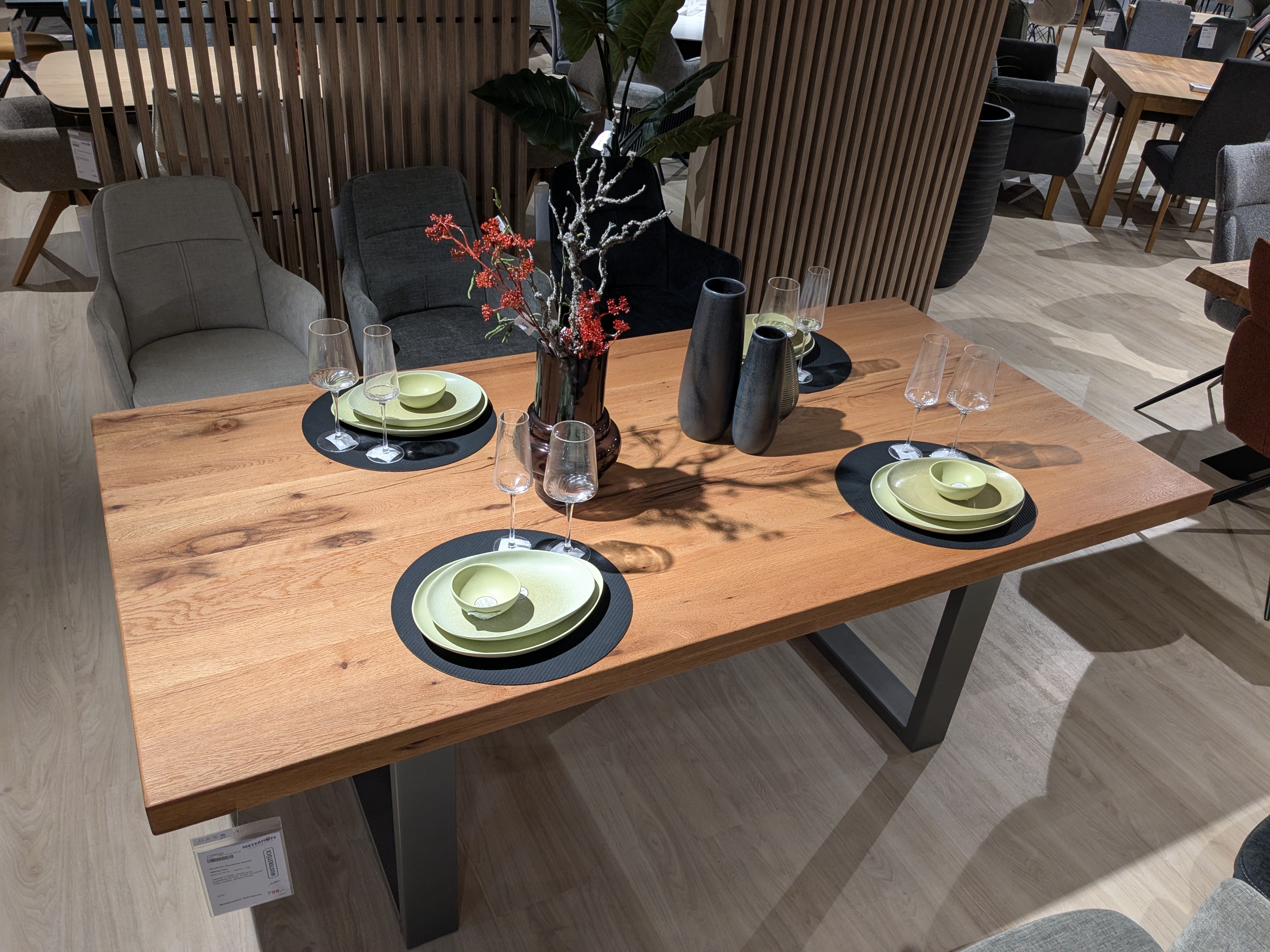 Esstisch, Zerreiche massiv - Sitting Easy