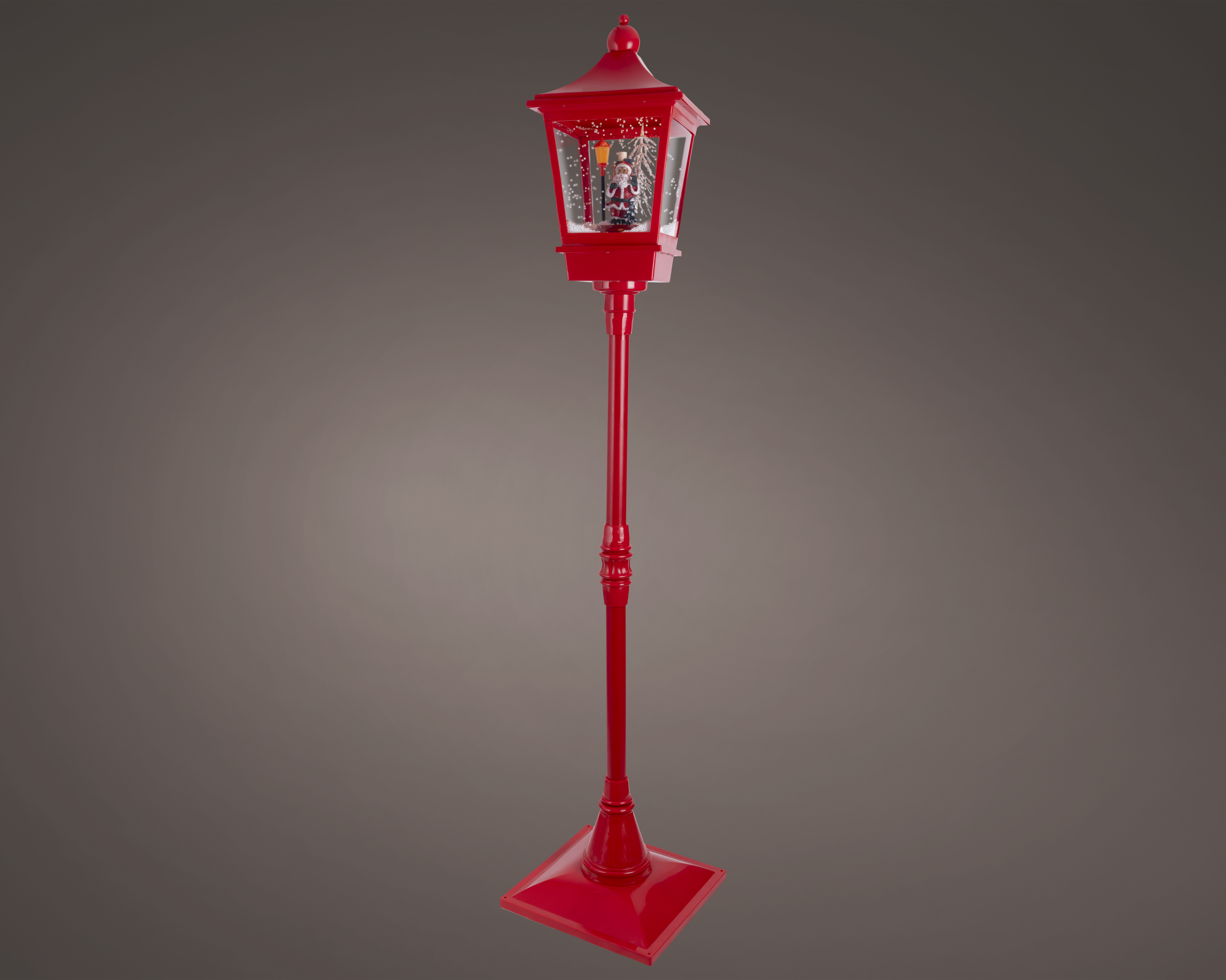 LED Stehlaterne Schneegebläse Plastik - bunt, L37.50-W37.50-H185.00cm-10L