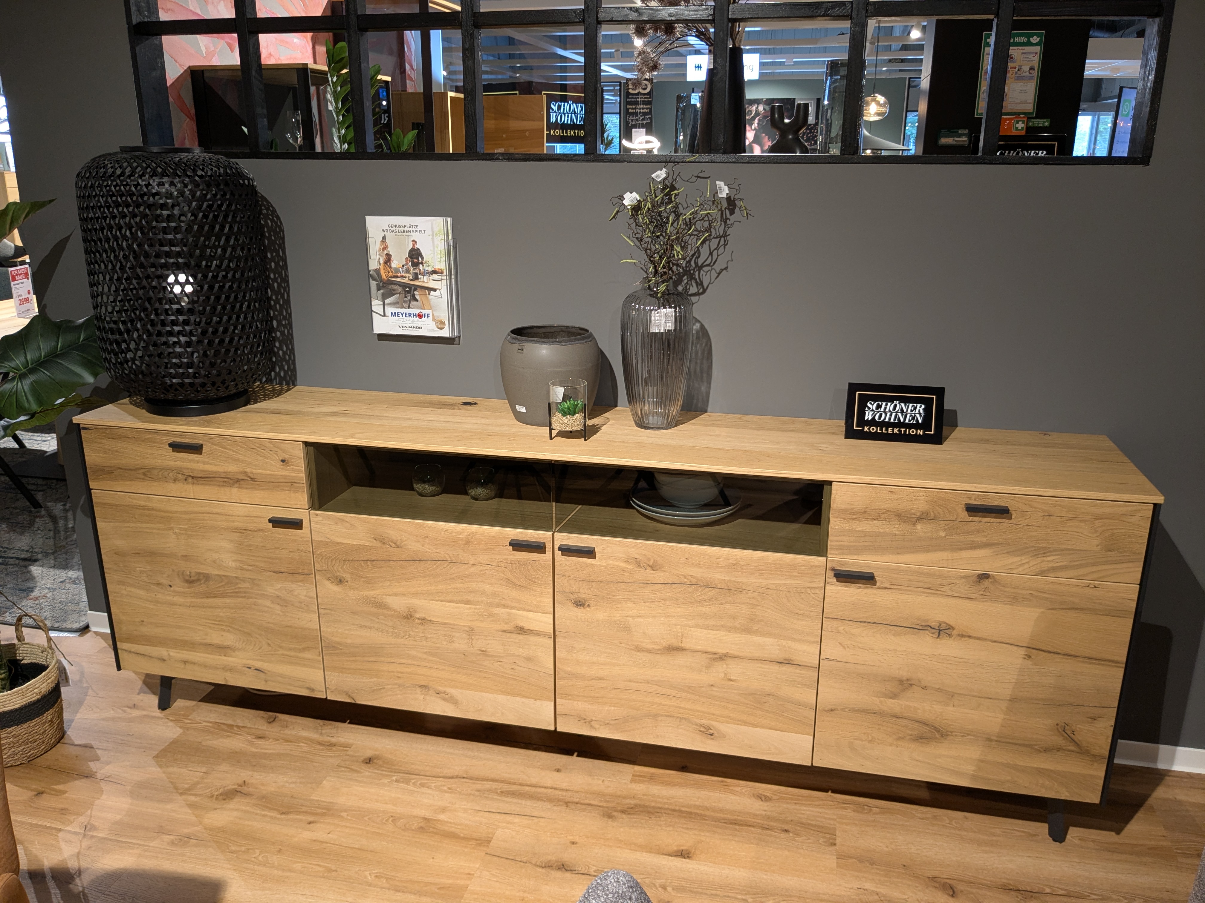 Sideboard, Eiche rustico hell geölt - SW Andra