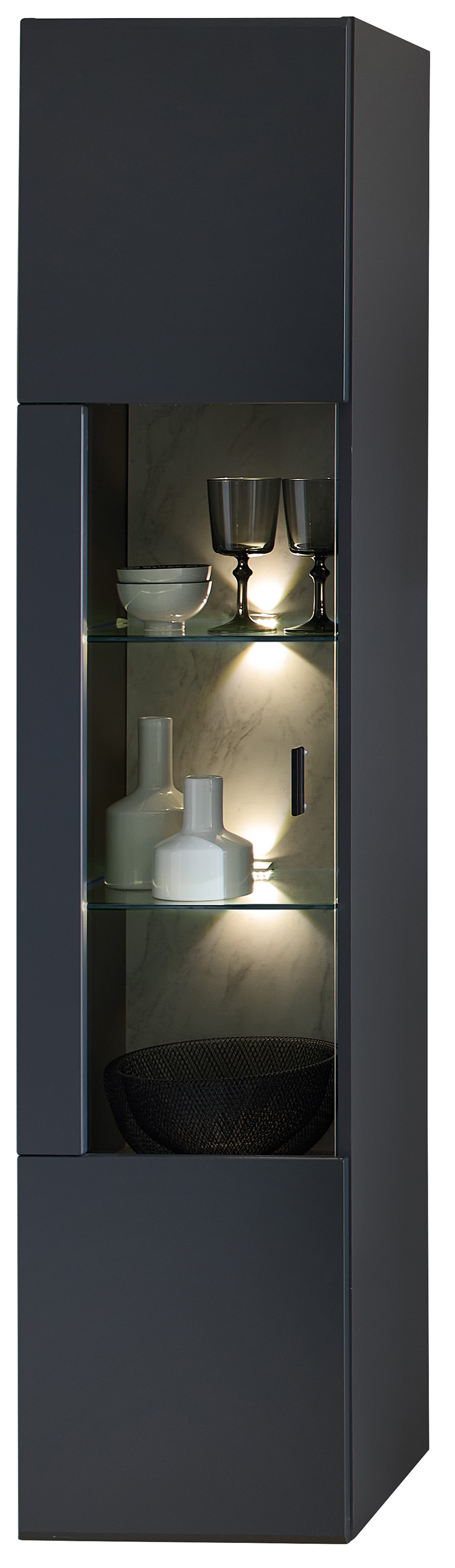 Wohnwand, Graphit supermatt MDF - MyStyle1061
