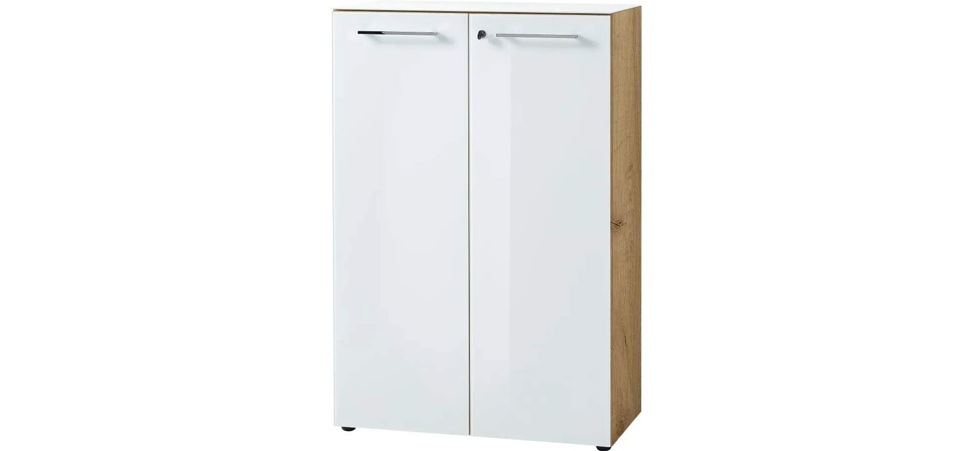 Aktenschrank GWEN - B/H/T ca. 80x120x37 cm, Eiche Dekor