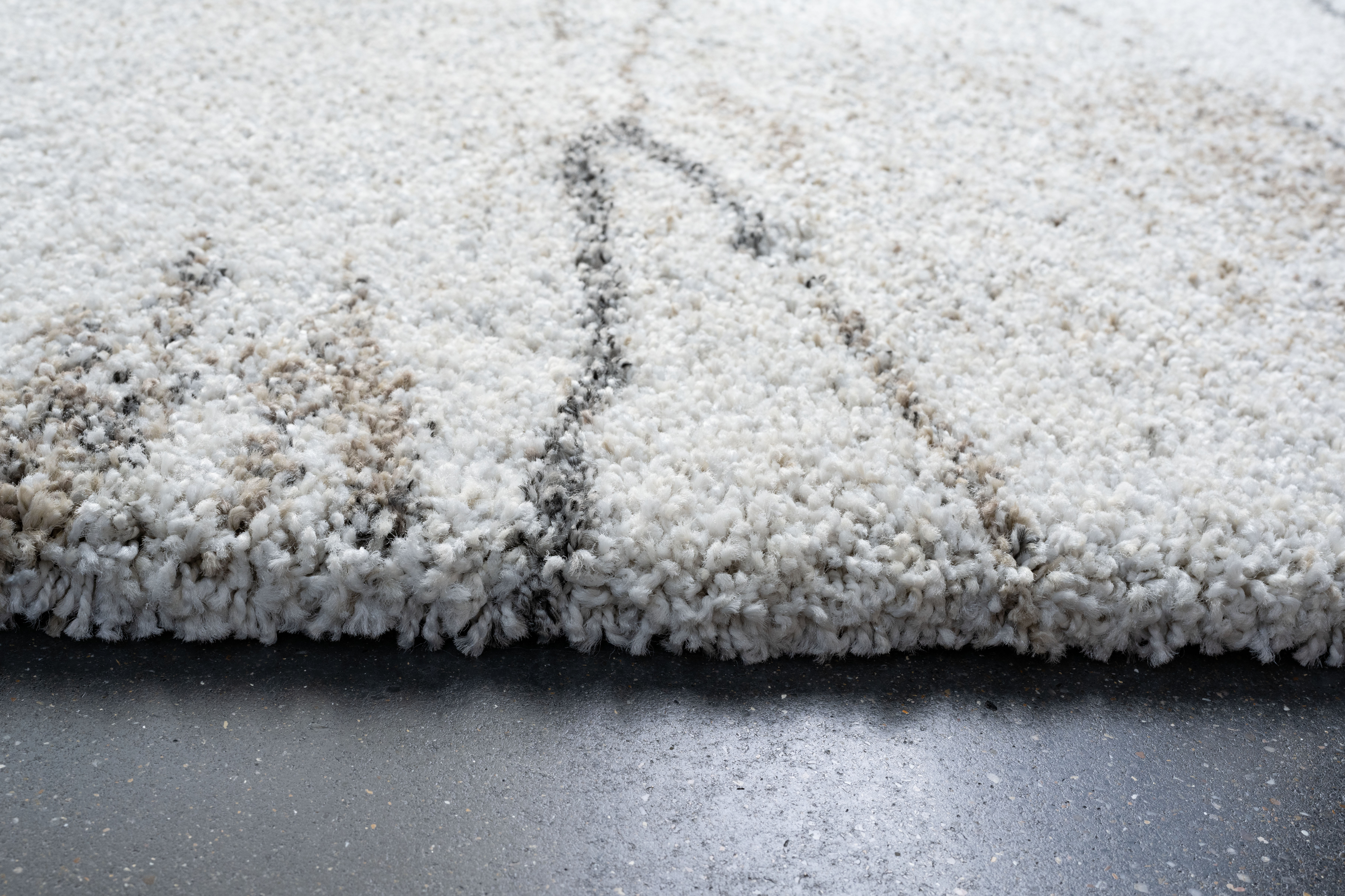 Webteppich, weiß-braun-grau, 160x230 cm - Rehari Webteppich, weiß-braun-grau, 160x230 cm - Rehari
