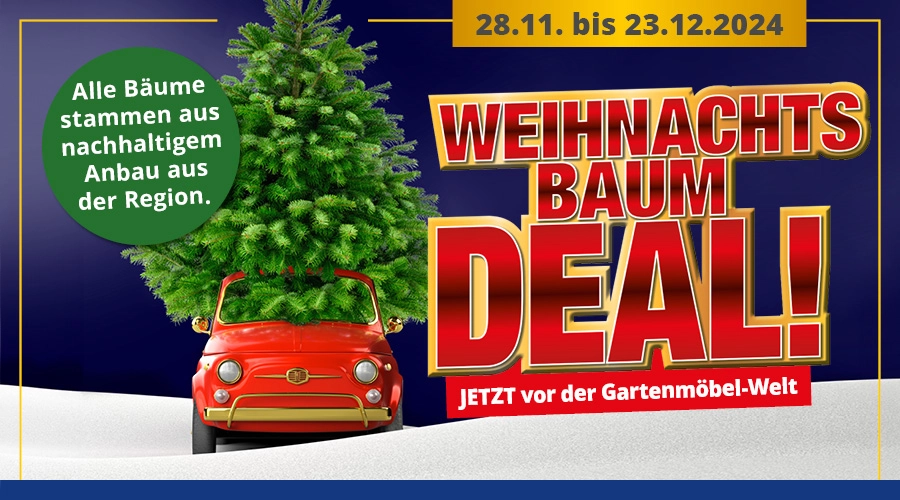 Meyerhoff Weihnachtsbaum-Deal • Vor der Gartenmöbel-Welt