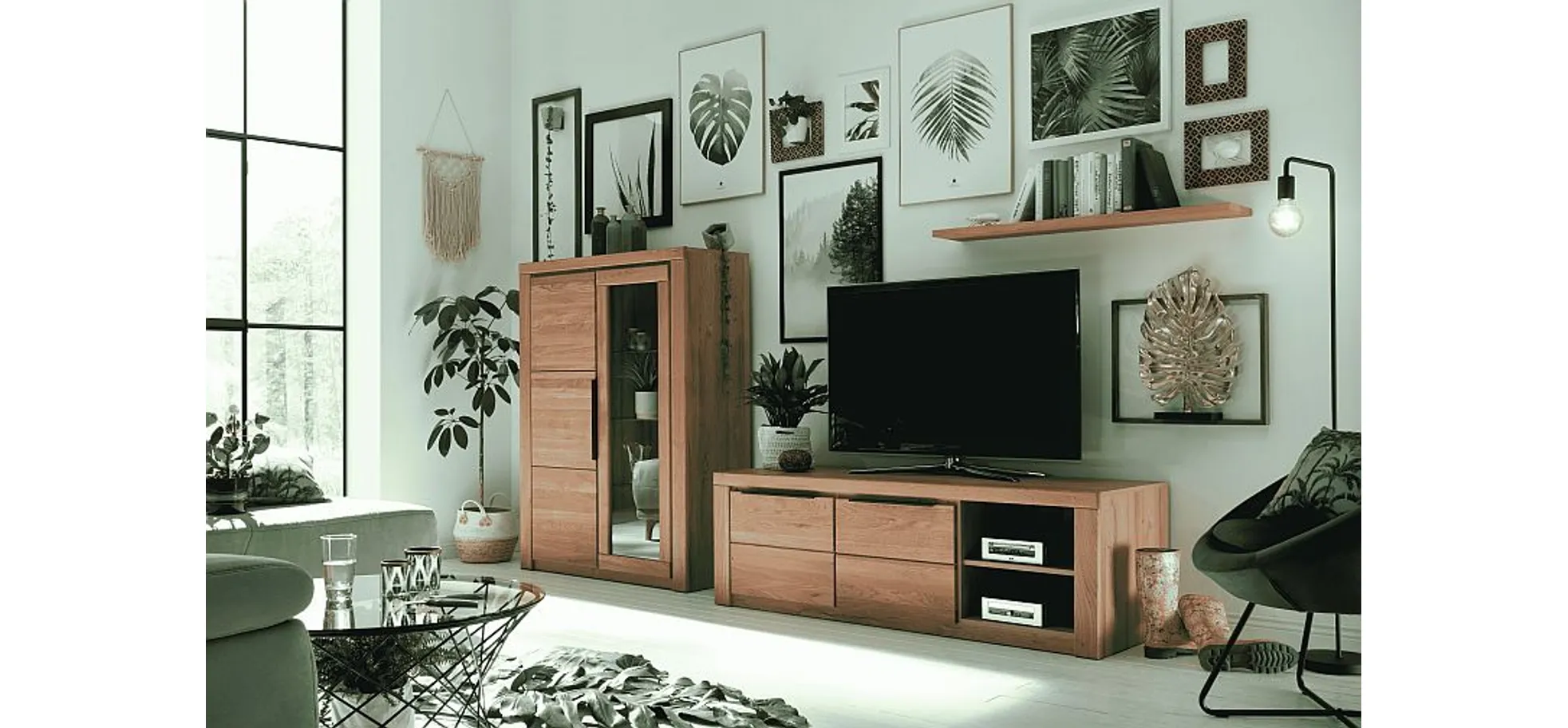 TV-Lowboard, Eiche, B 160cm - Eltia