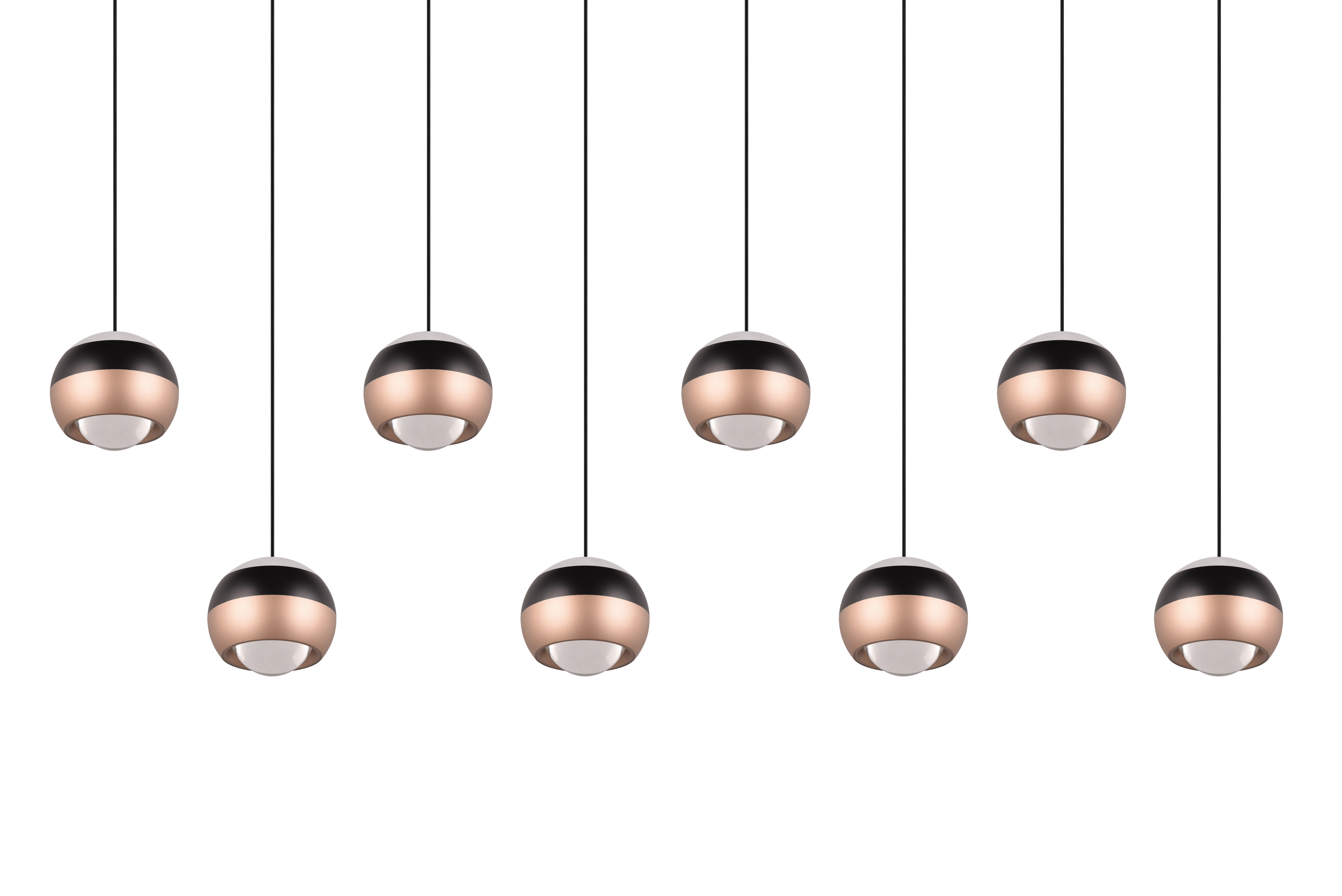 Pendelleuchte Orbit - 8-flg, LED, ca. 120x13x200cm