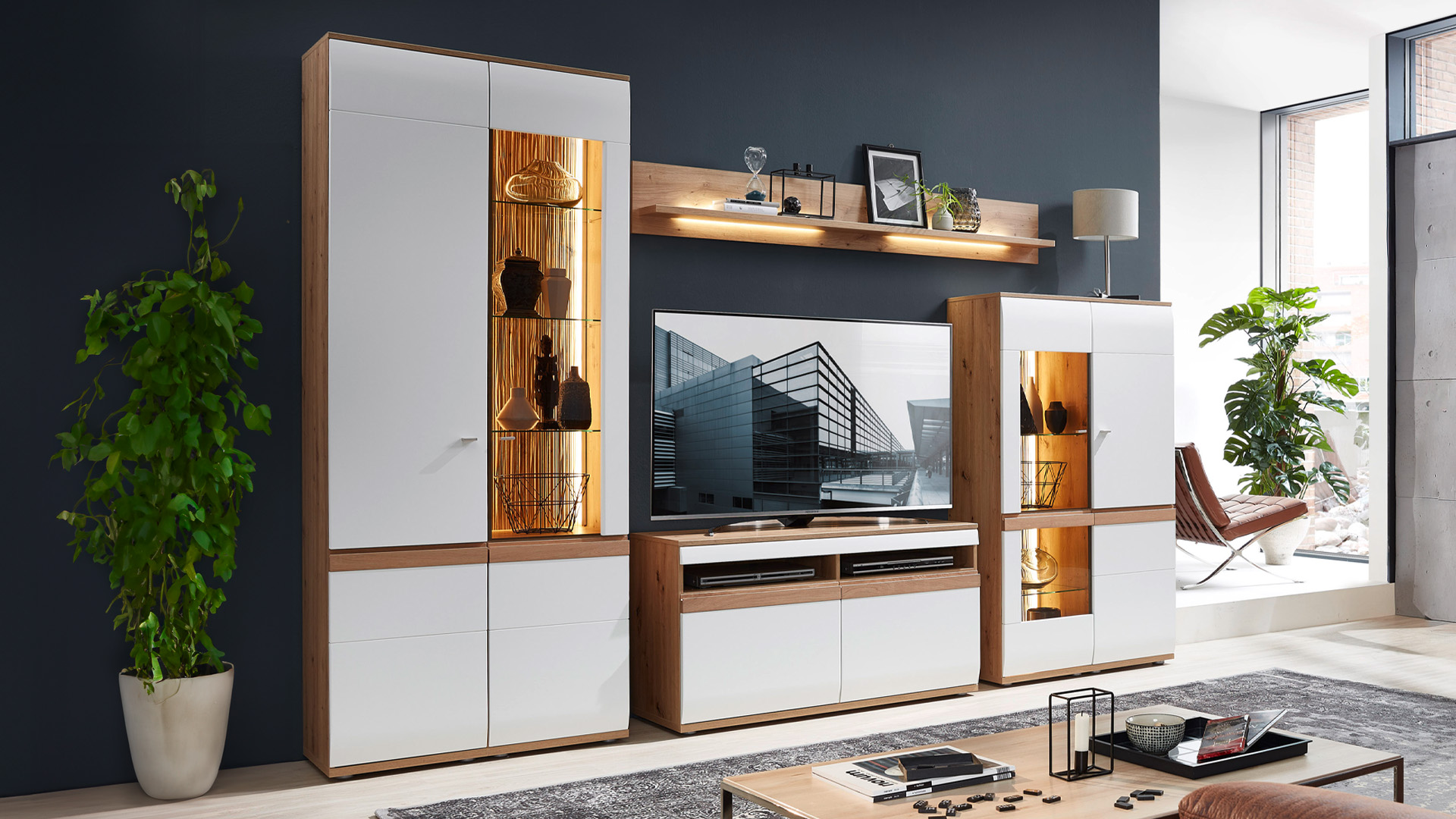 Highboard Alteiche Nachbildung - EM Turin