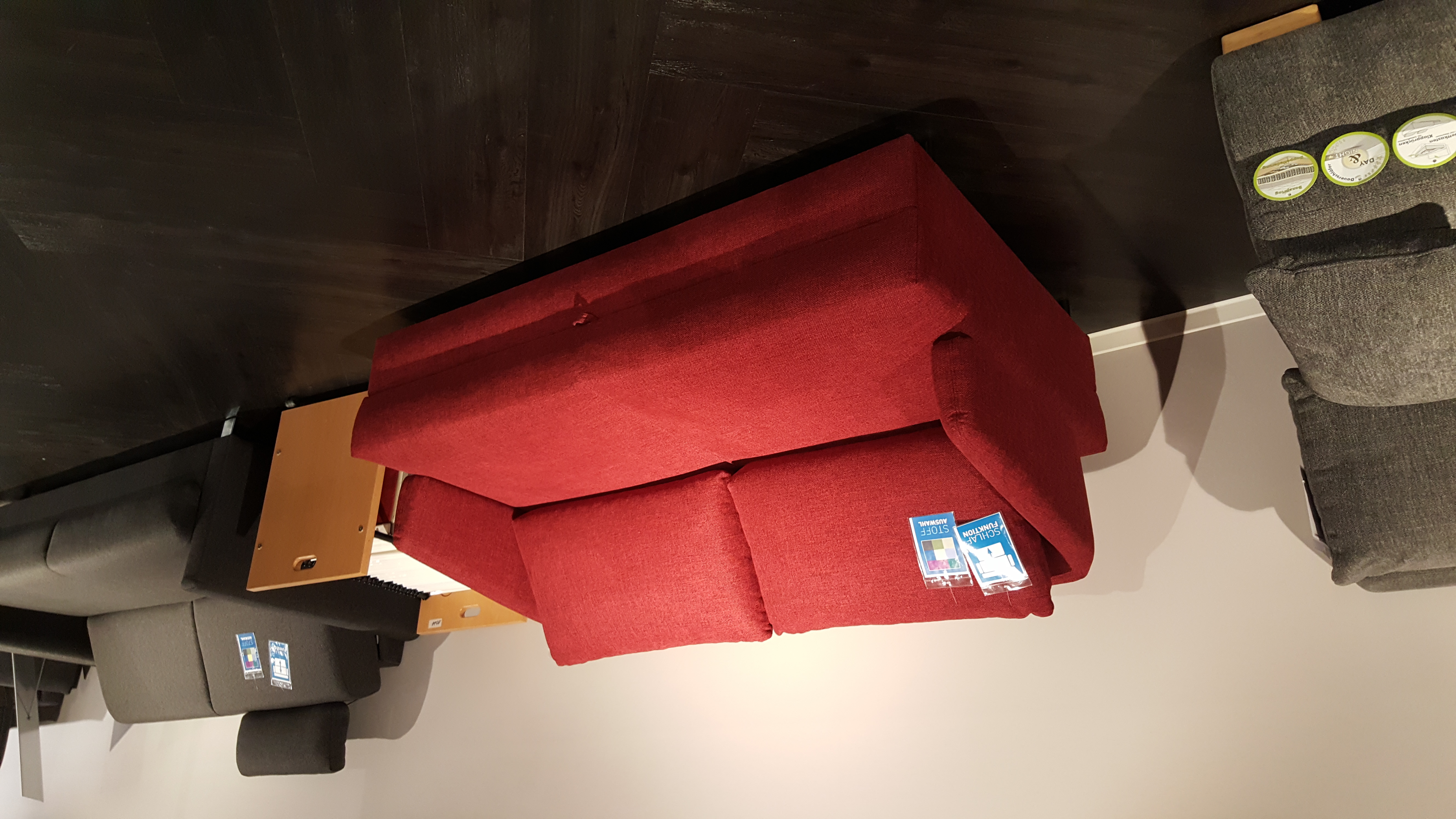 Funktionssofa, Stoff bordeaux rot  - LS24 Letoni