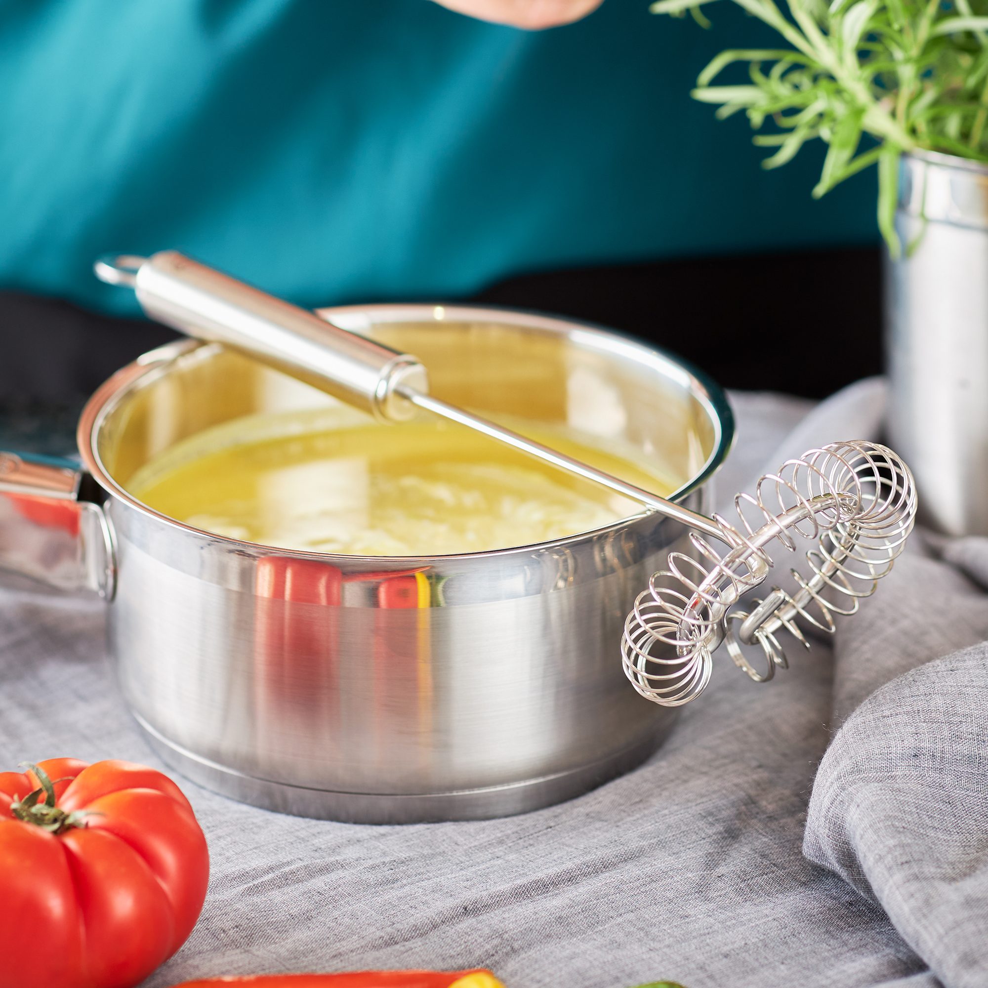 RÖSLE, Spiralbesen 27 cm - Edelstahl