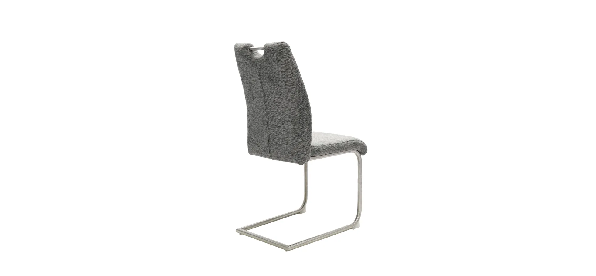 Schwingstuhl, Stoff grau, mit Griff - MERVE