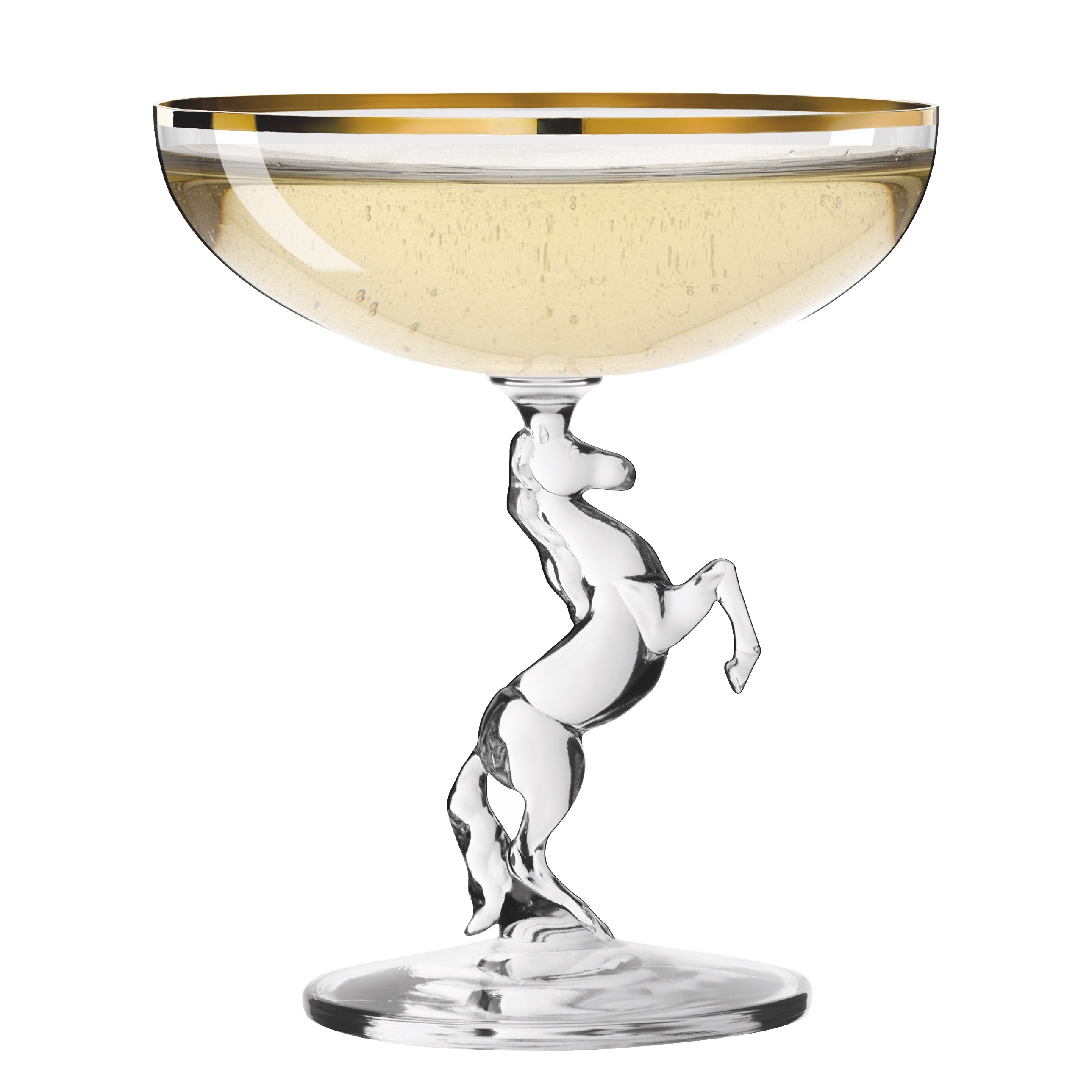 Ritzenhoff Champagnerglas Reitkristall - Bewegung Pferd