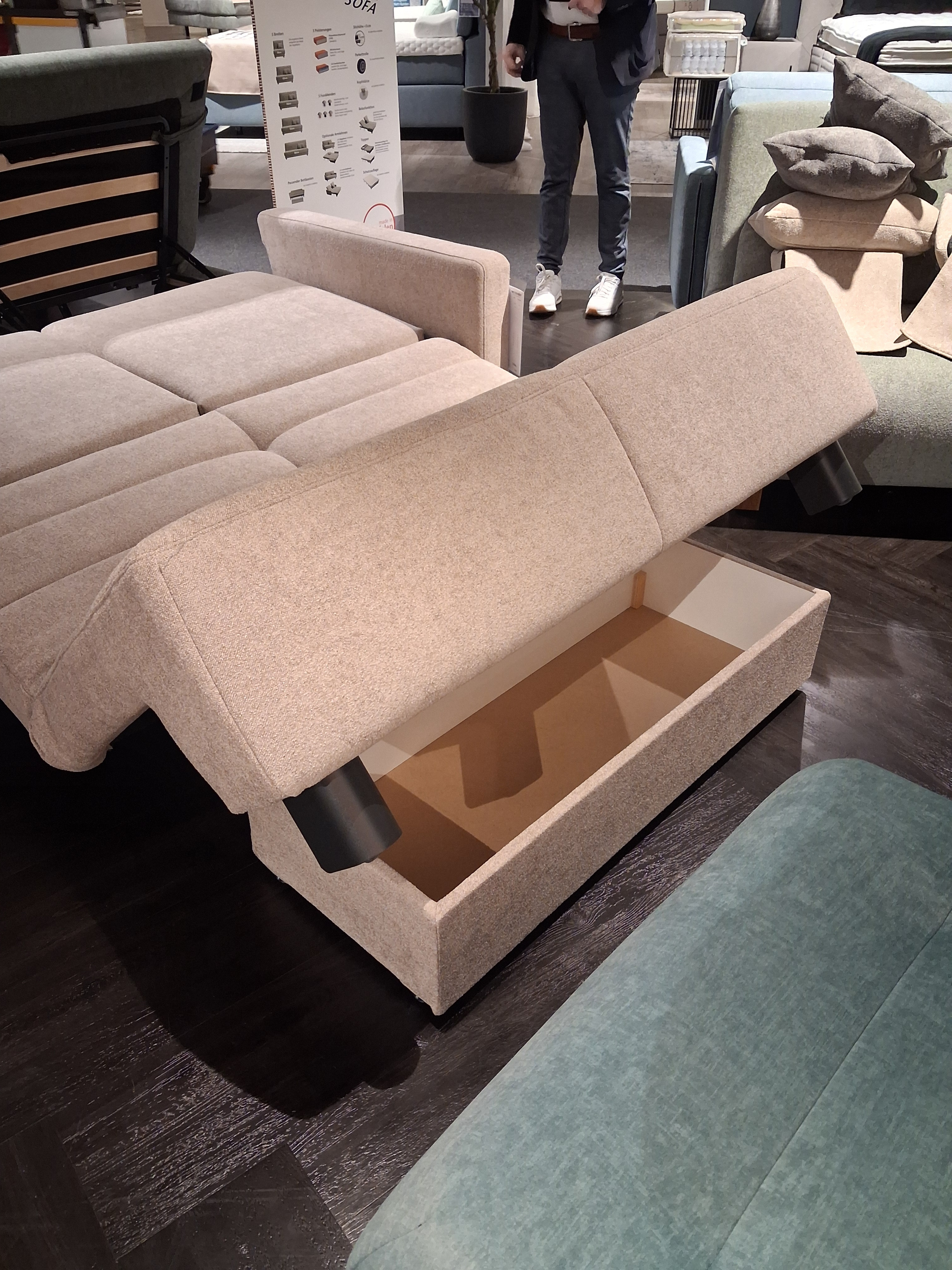 Faltsofa, beige - Easy D