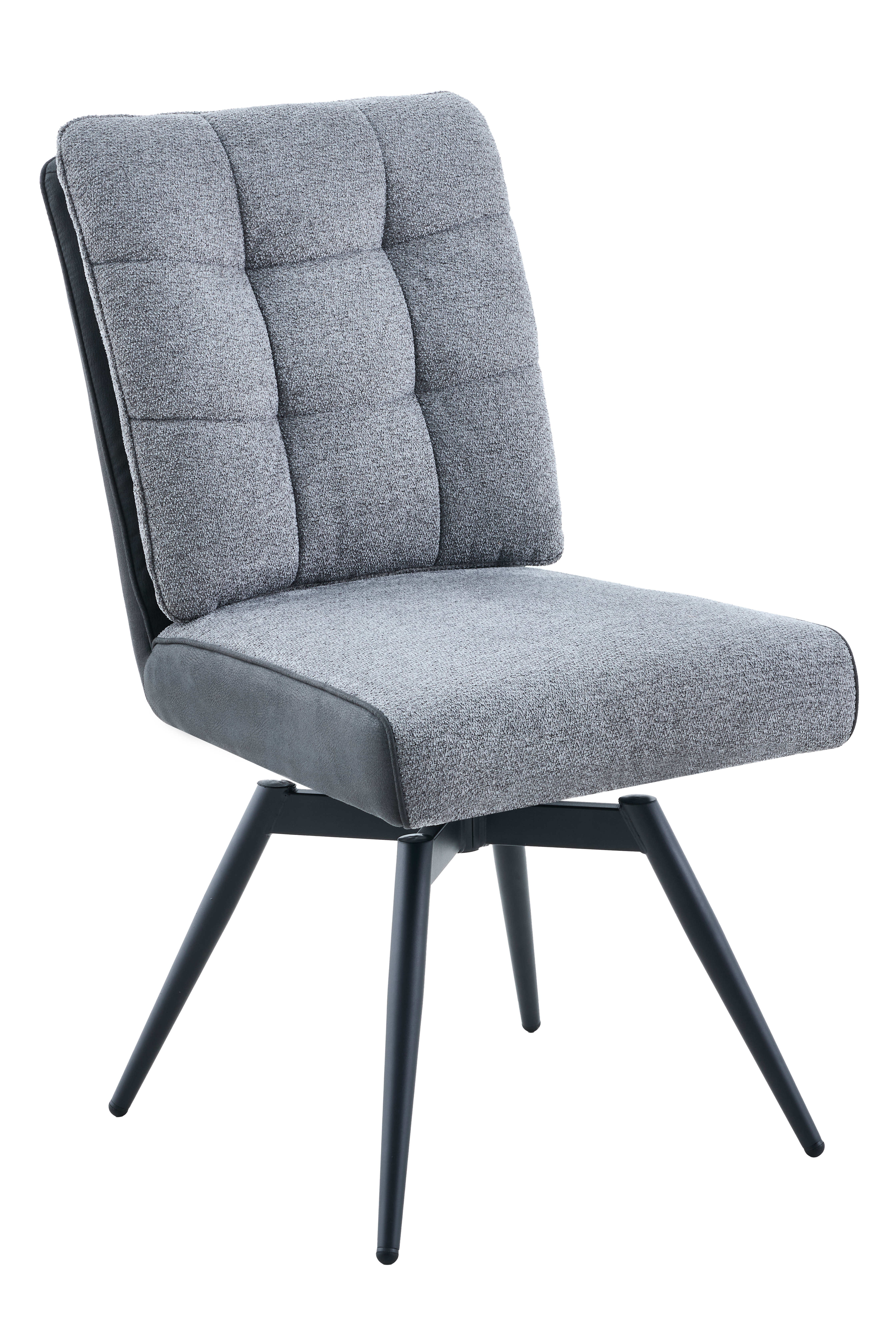 Vierfußstuhl, Microfaser dunkelgrau - MyStyle 4083