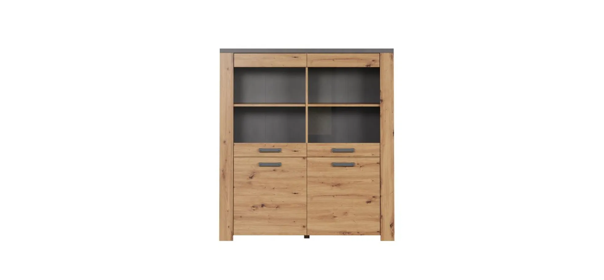 Highboard - Eiche Dekor, Graphit