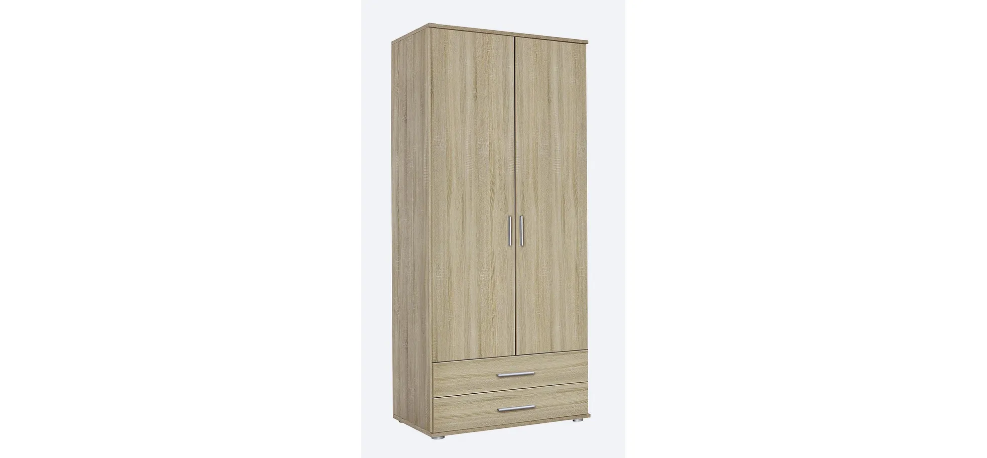 Drehtürenschrank- B ca. 85 cm, Eiche Dekor