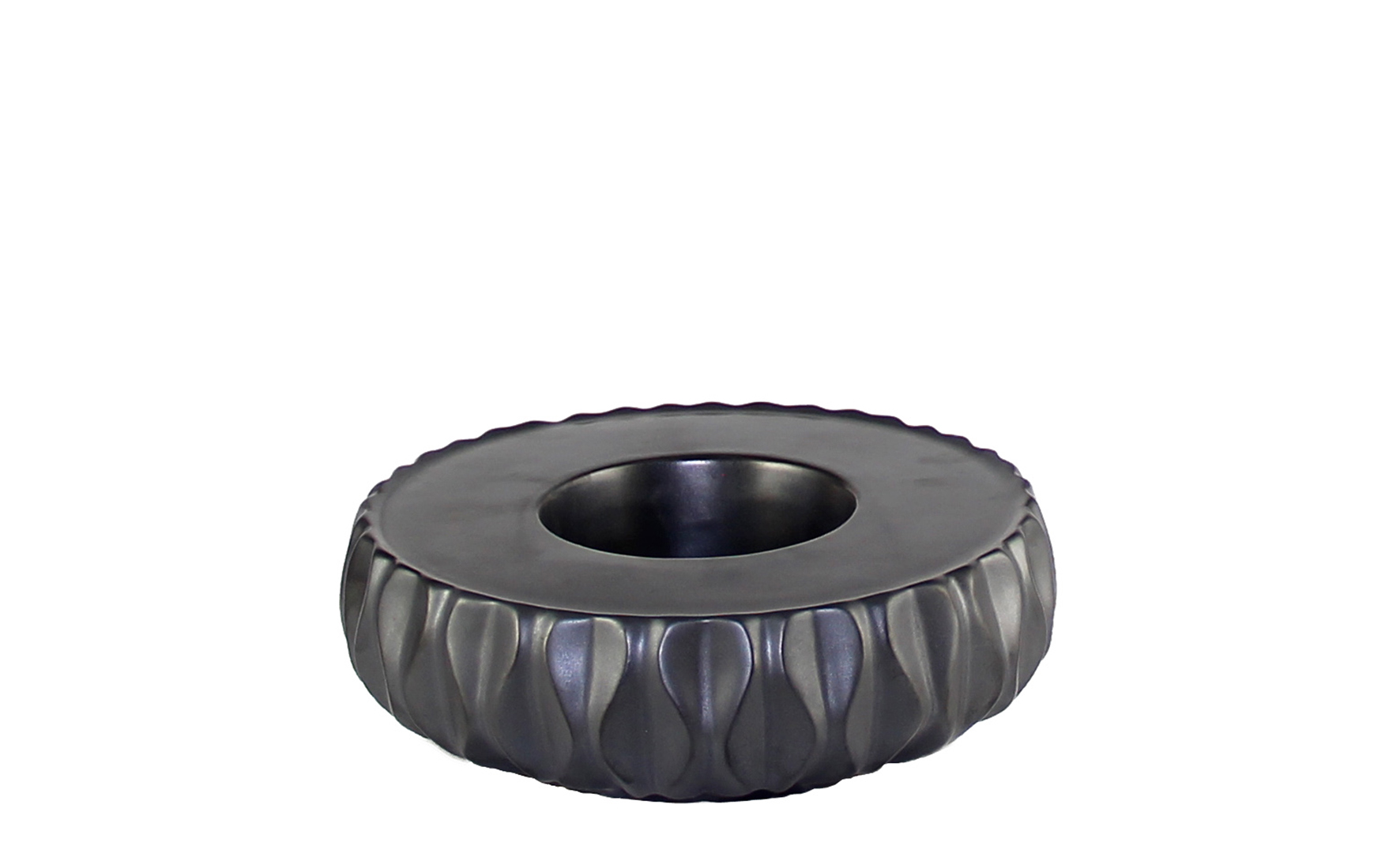 Sockel Baku - effekt-graphit 20cm Ø, 6cm Hoch