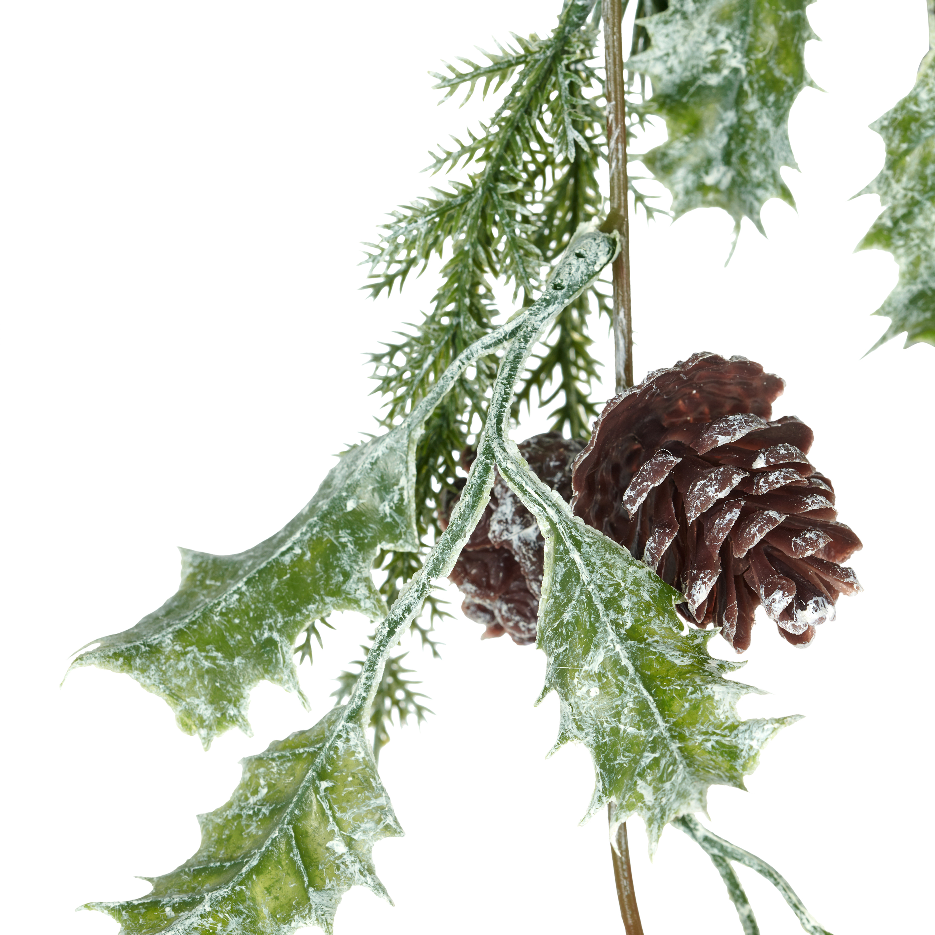 Mixhängegirlande, mit zapfen - grün, 178cm