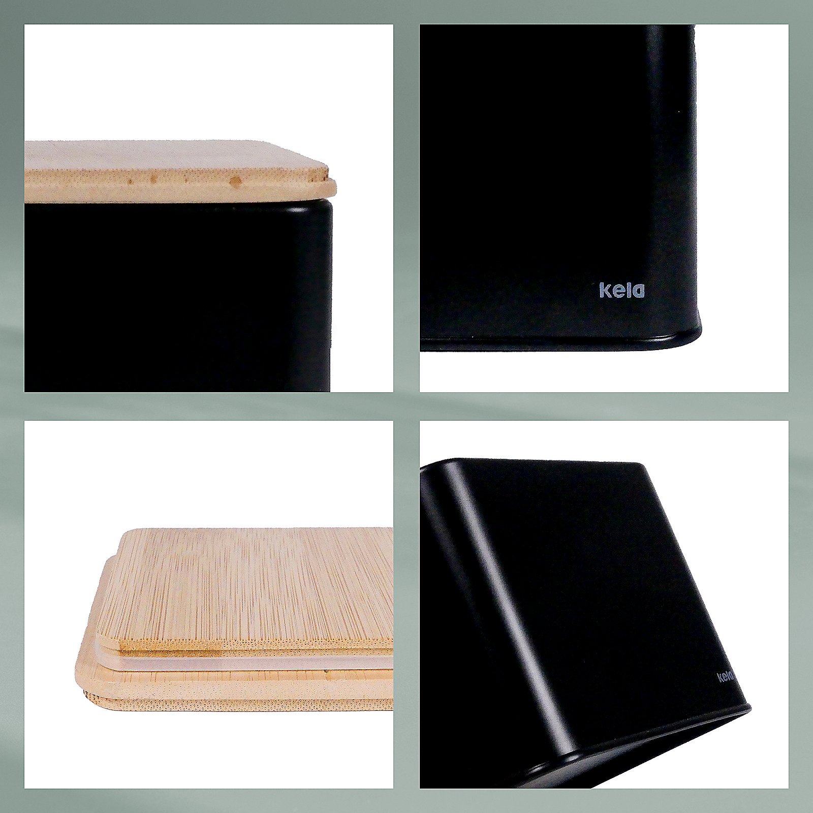 Vorratsdose Kiril 11,5x14,5x11,5 cm - Metall schwarz