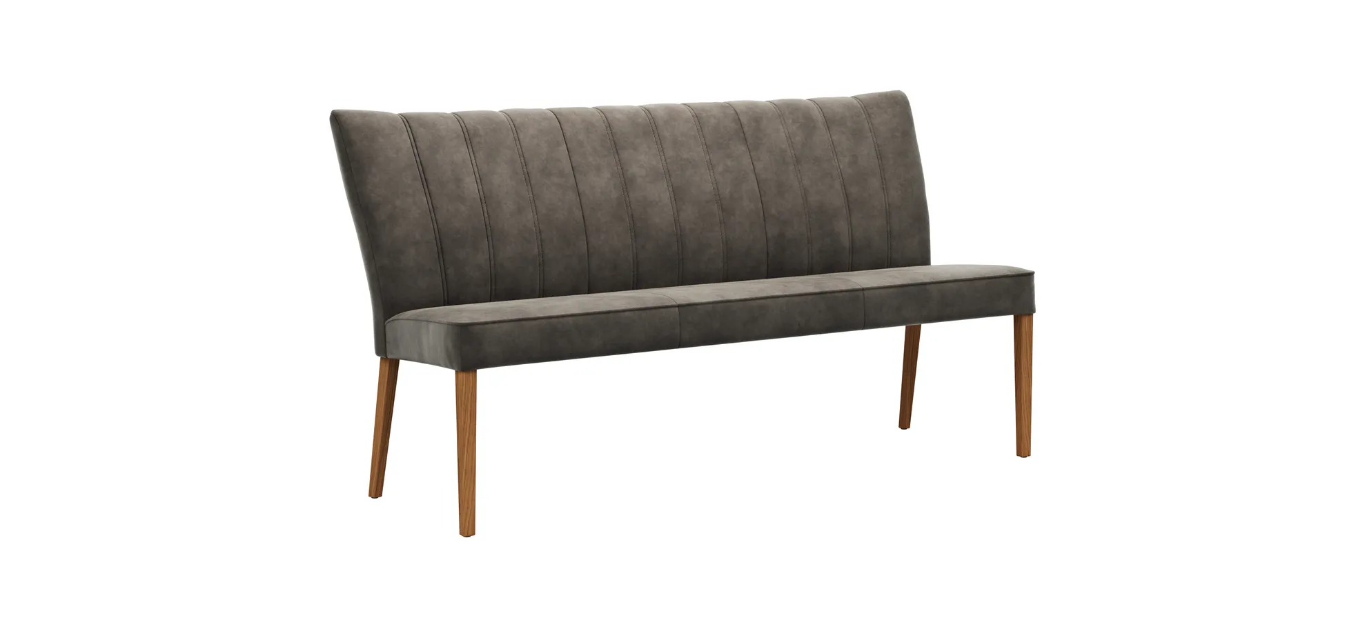Polsterbank Seaford - B ca. 170 cm, Stoff, Braun