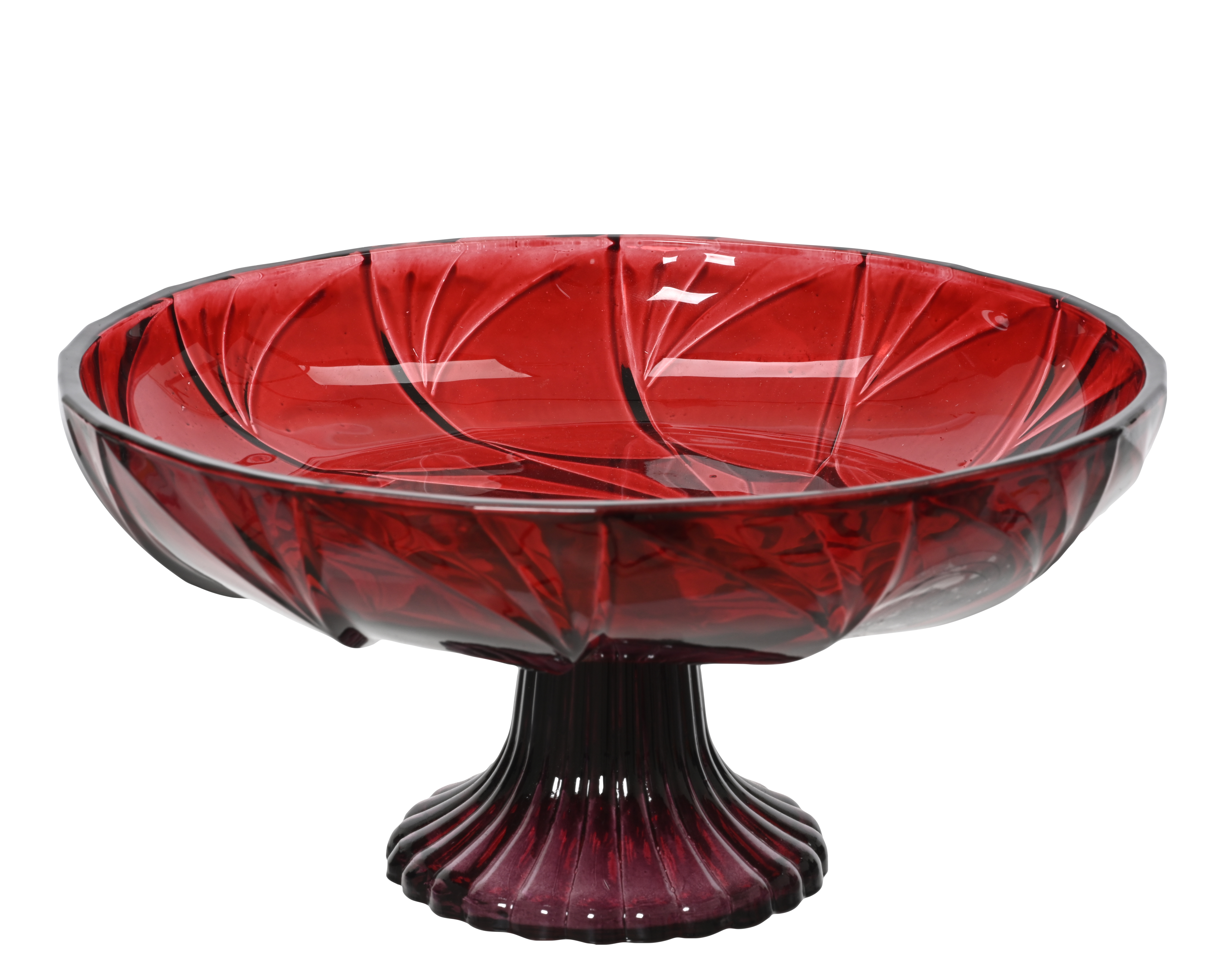 Etagere - ochsenblut, Glas, Ø20-H10cm
