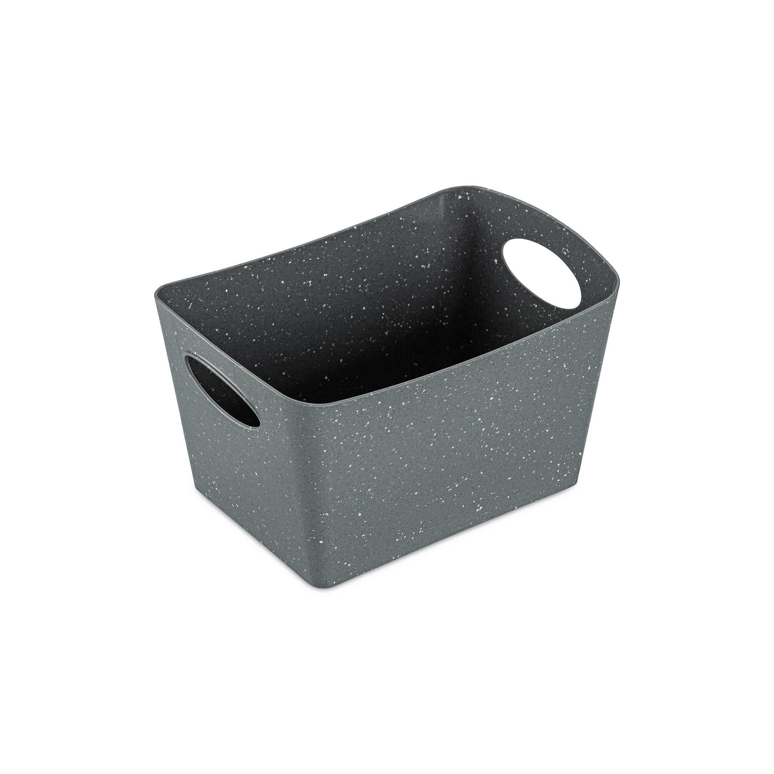 Aufbewahrungsbox 1l, recycled ash grey - ineinander schachtelbar, stabil, CO2-neutral