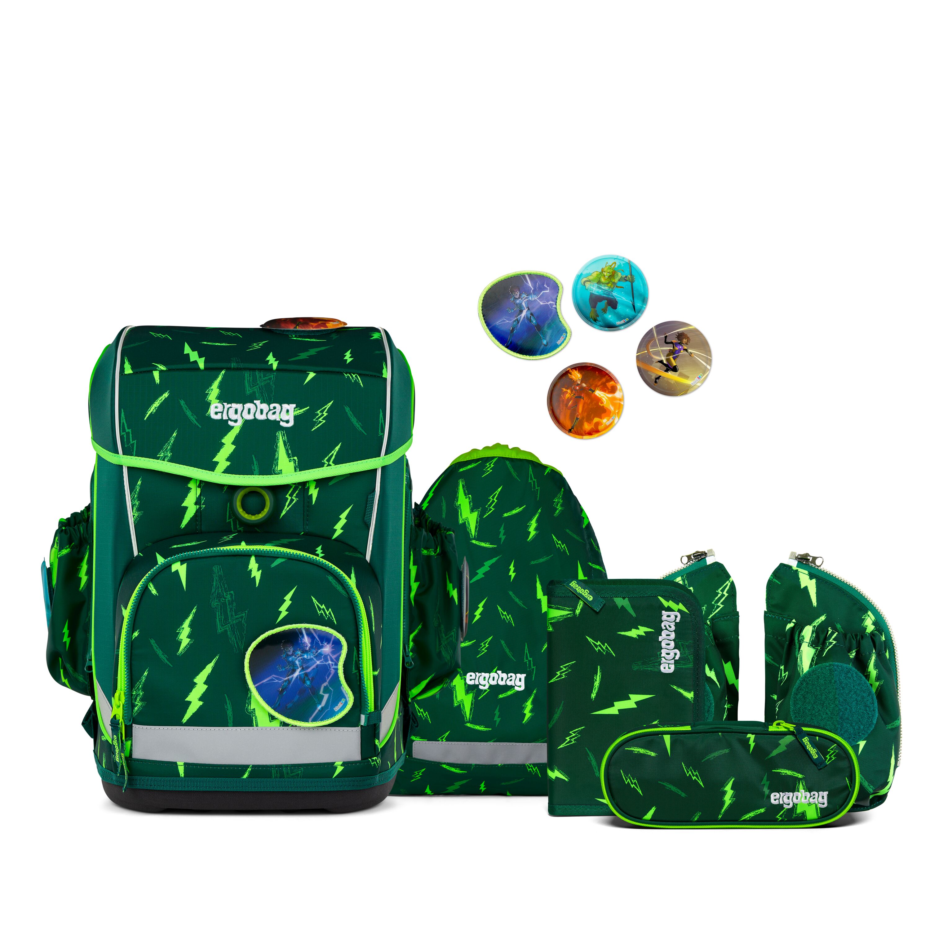 egobag Schulranzenset Bärtastisch - cubo light
