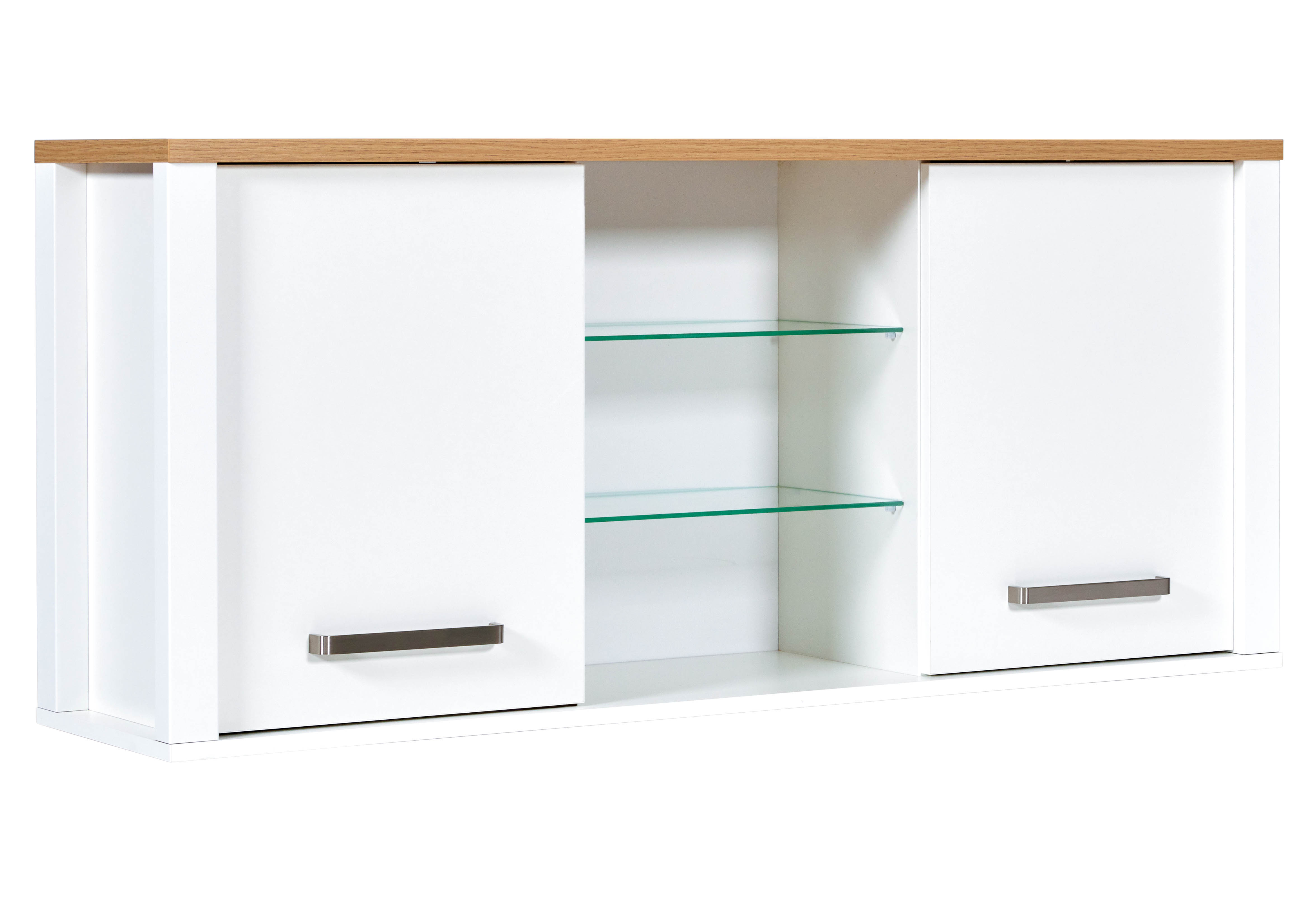 Hängeschrank, Weiß, 2 Türen, 130 cm breit - MyStyle 9000