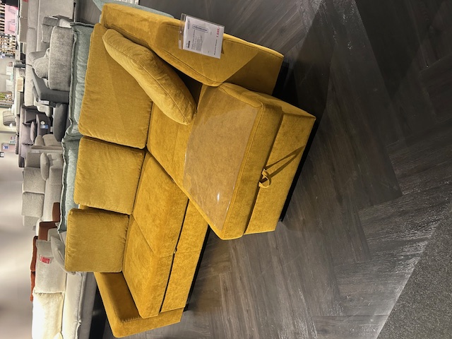 Ecksofa, senfgelb, mit Gästebett - Pro Flexx XC