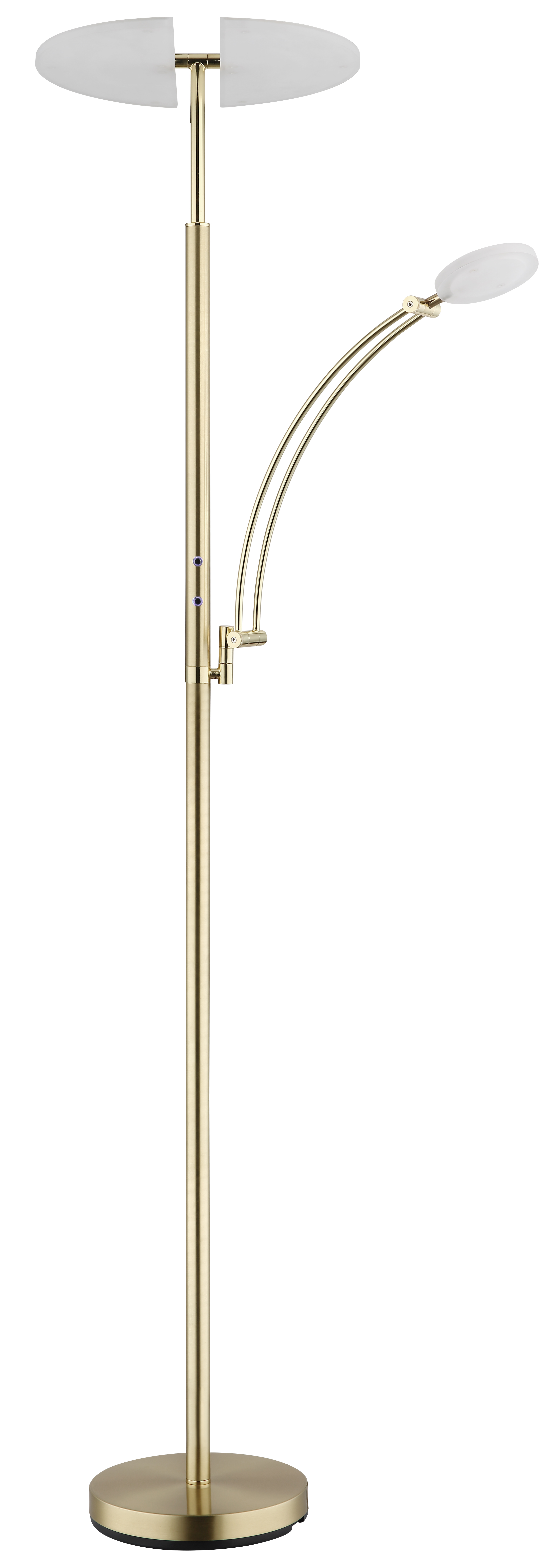 Deckenfluter TIRANA - Metall messingfarben matt, LED