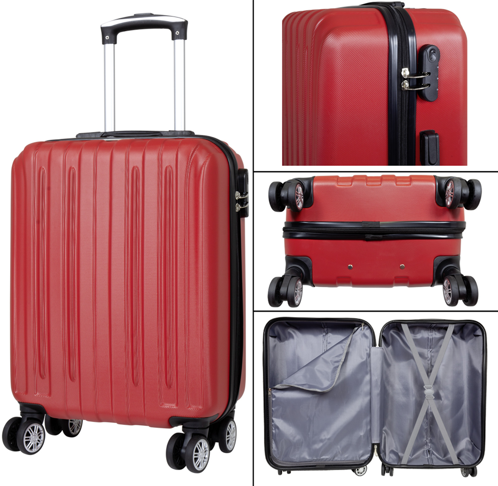 Koffer Dallas, klein - rot