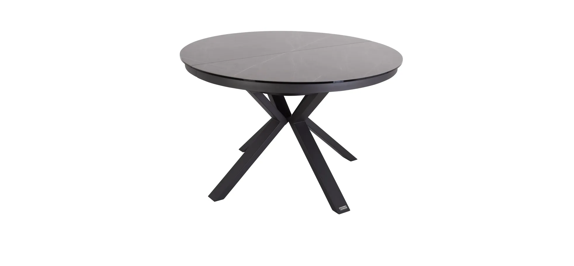 Esstisch MAIJA - ausziehbar, Ø/H ca. 120x76 cm, Glaskeramik, Steingrau Esstisch MAIJA - ausziehbar, Ø/H ca. 120x76 cm, Glaskeramik, Steingrau