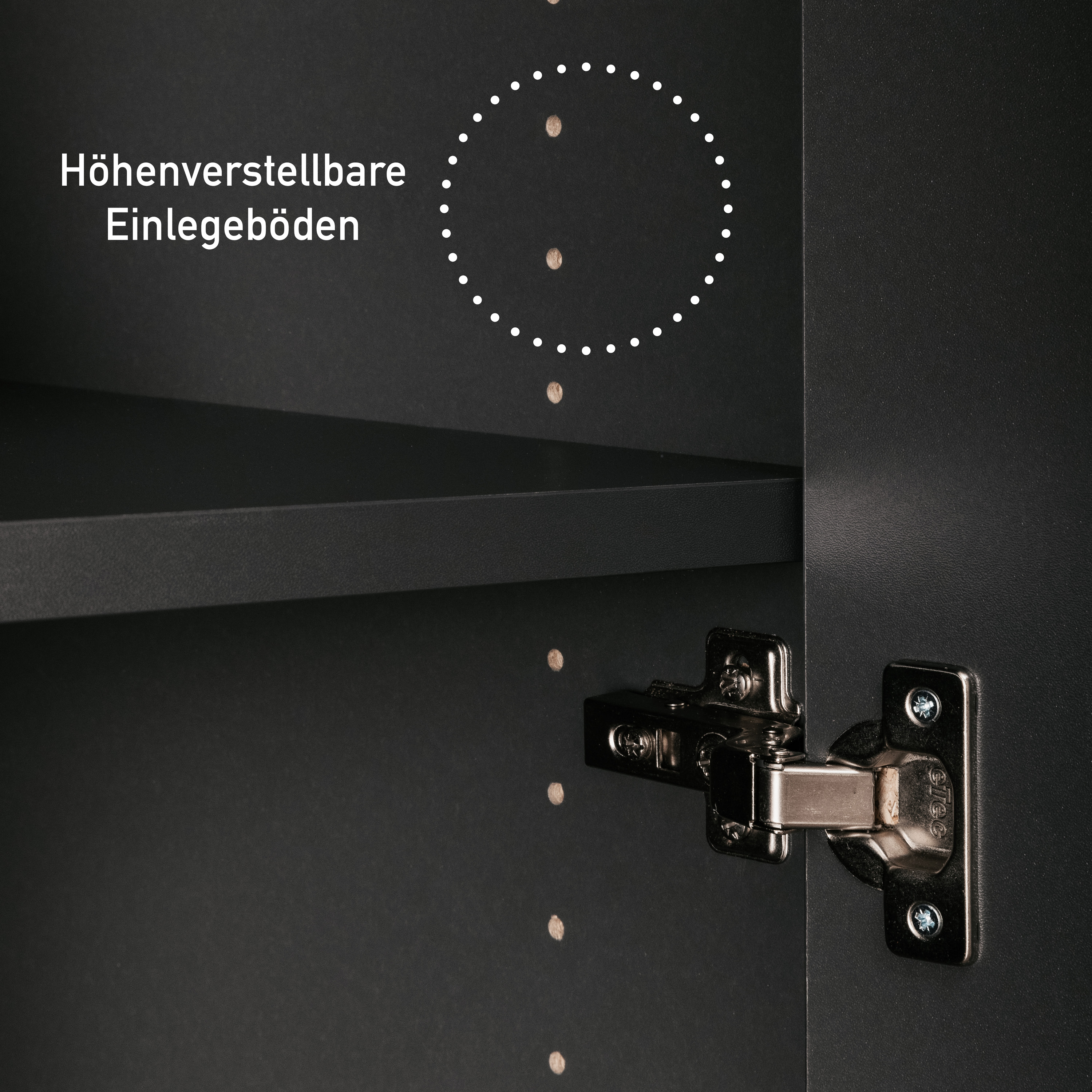 Haushaltsschrank, Anthrazit - MyStyle 9005