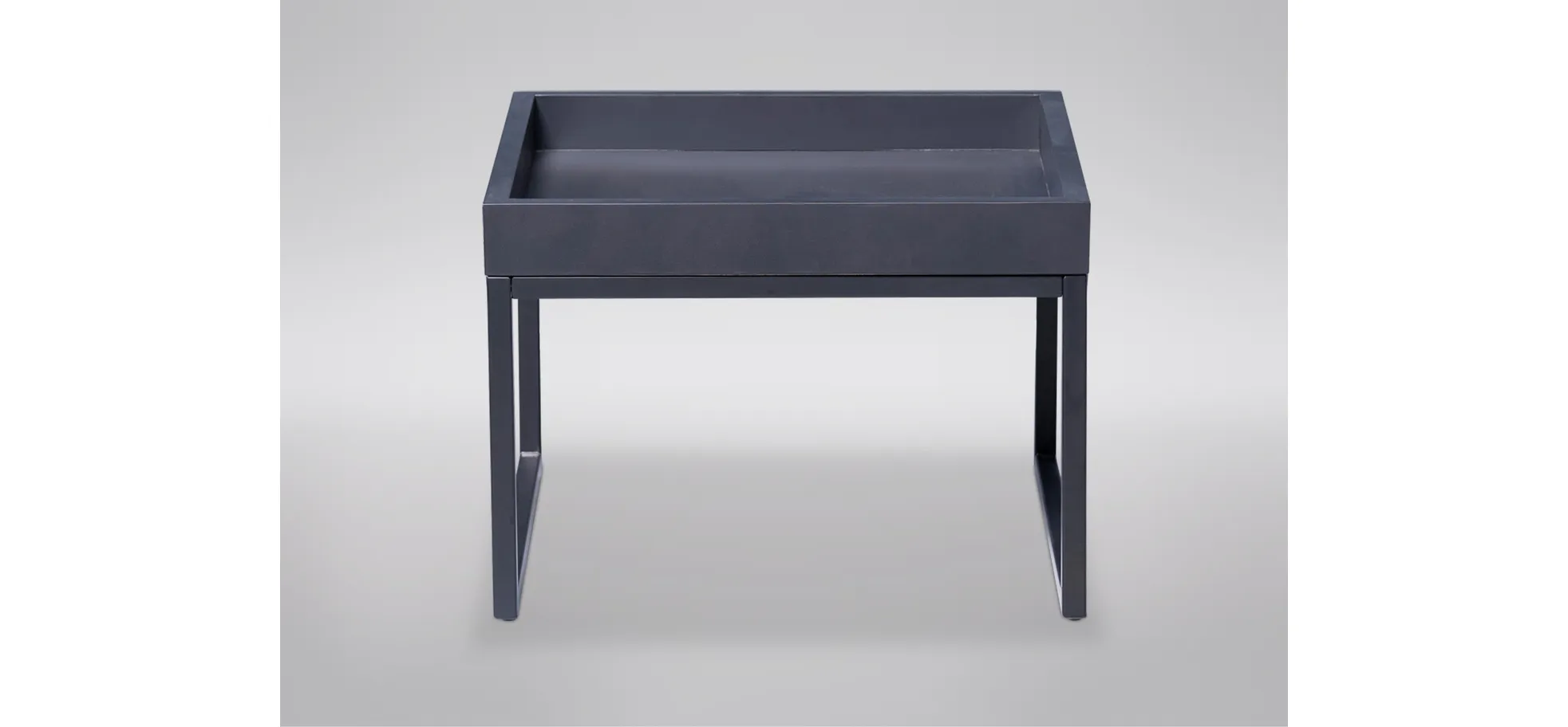 Couchtisch, Kernbuche massiv schwarz - Mirja