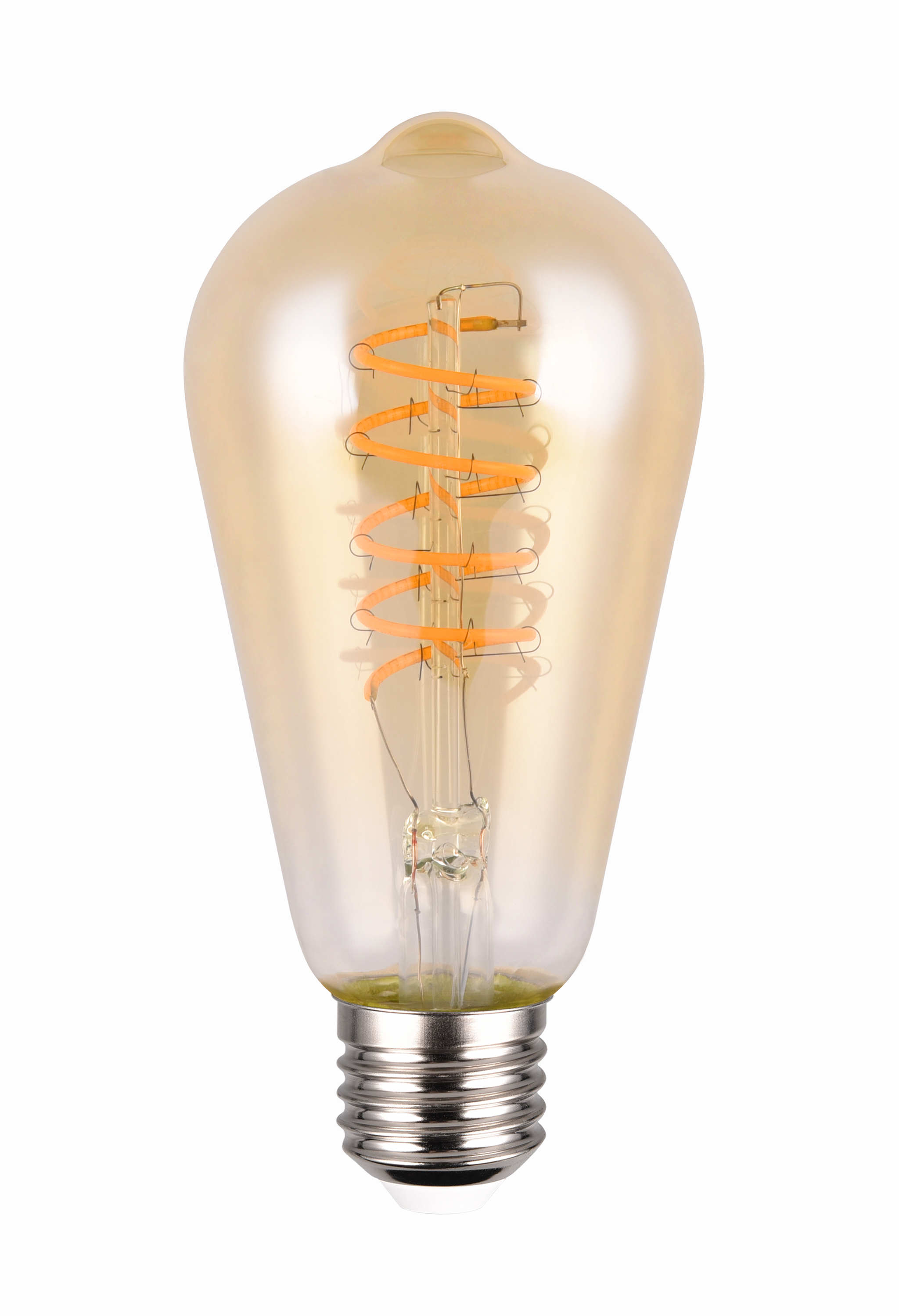 Leuchtmittel LED-LM - 1flg., Glas/amberfarbig,14xØ6,4cm