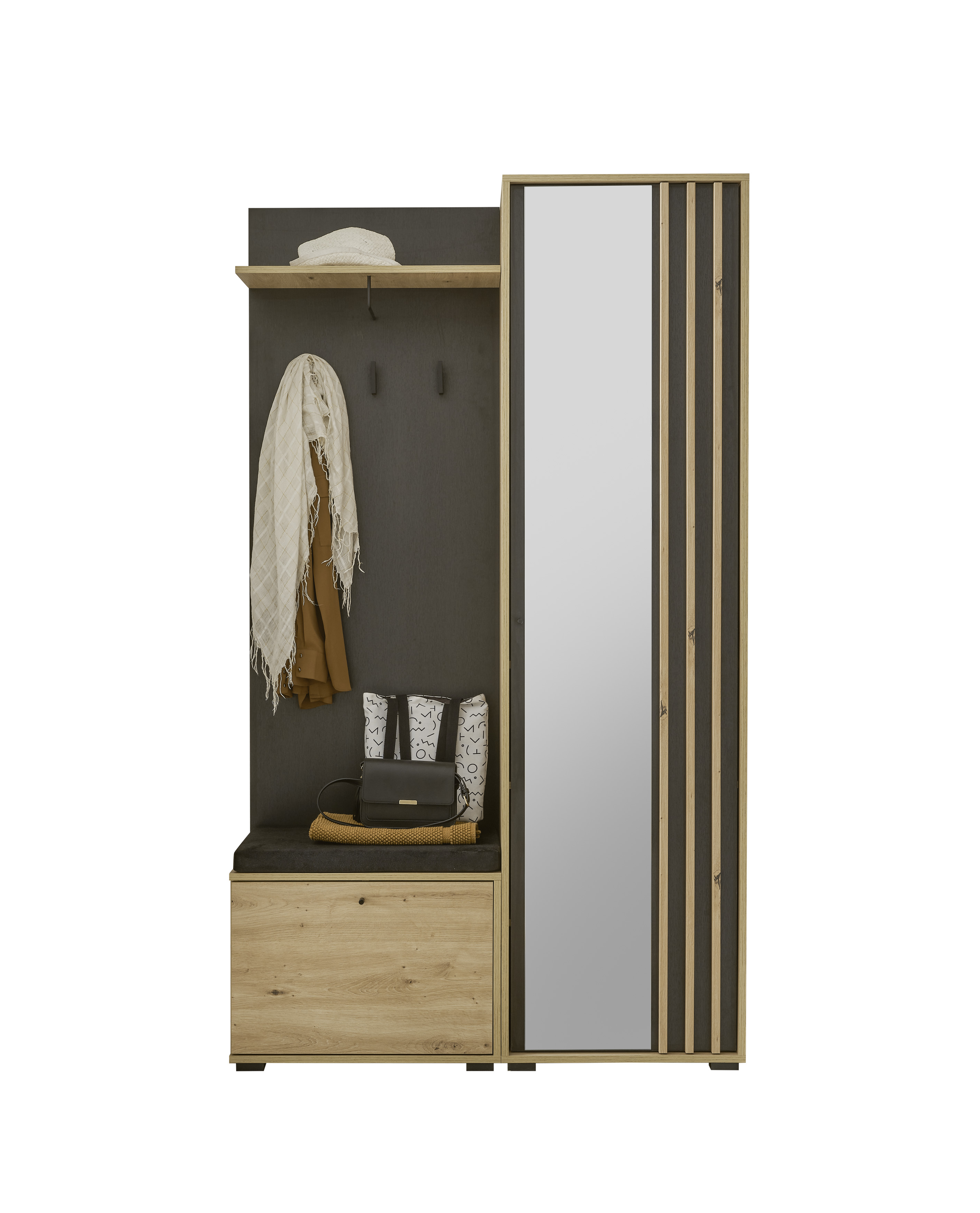 Kompakt-Garderobe, Artisan Eiche - MyStyle 6015