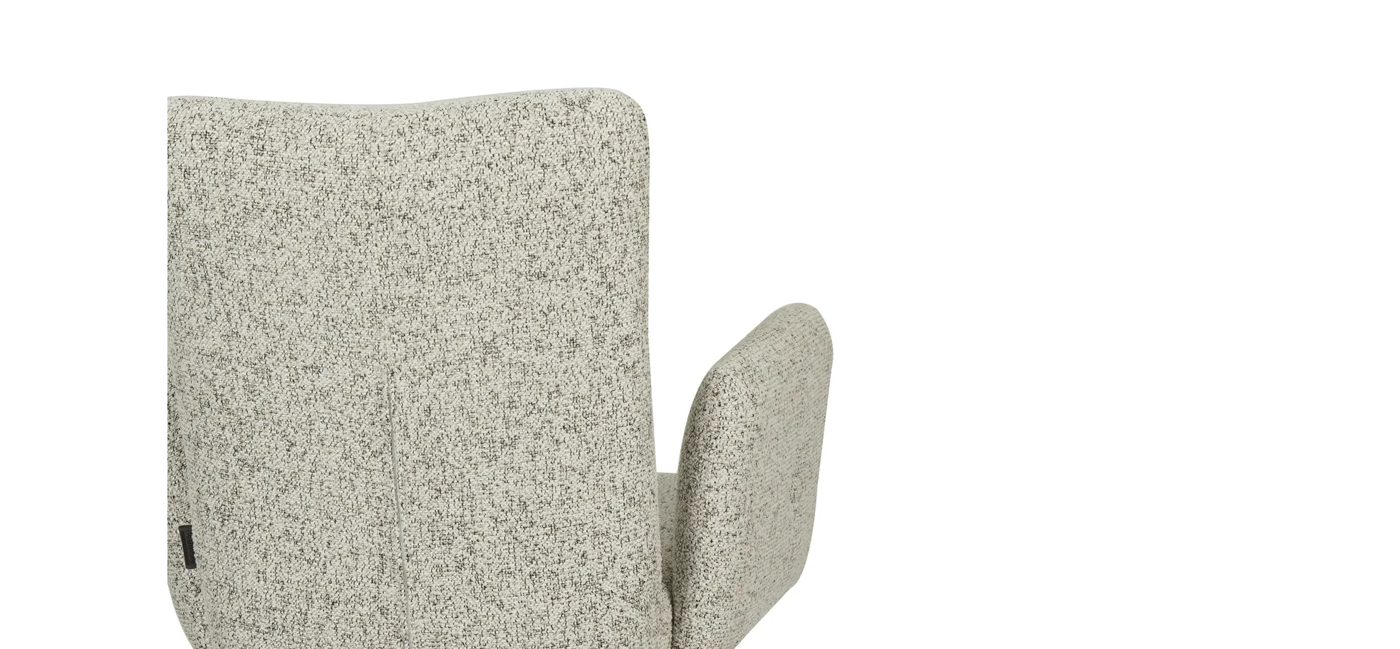 Armlehnstuhl, Stoff schwarz-weiß - Mylene