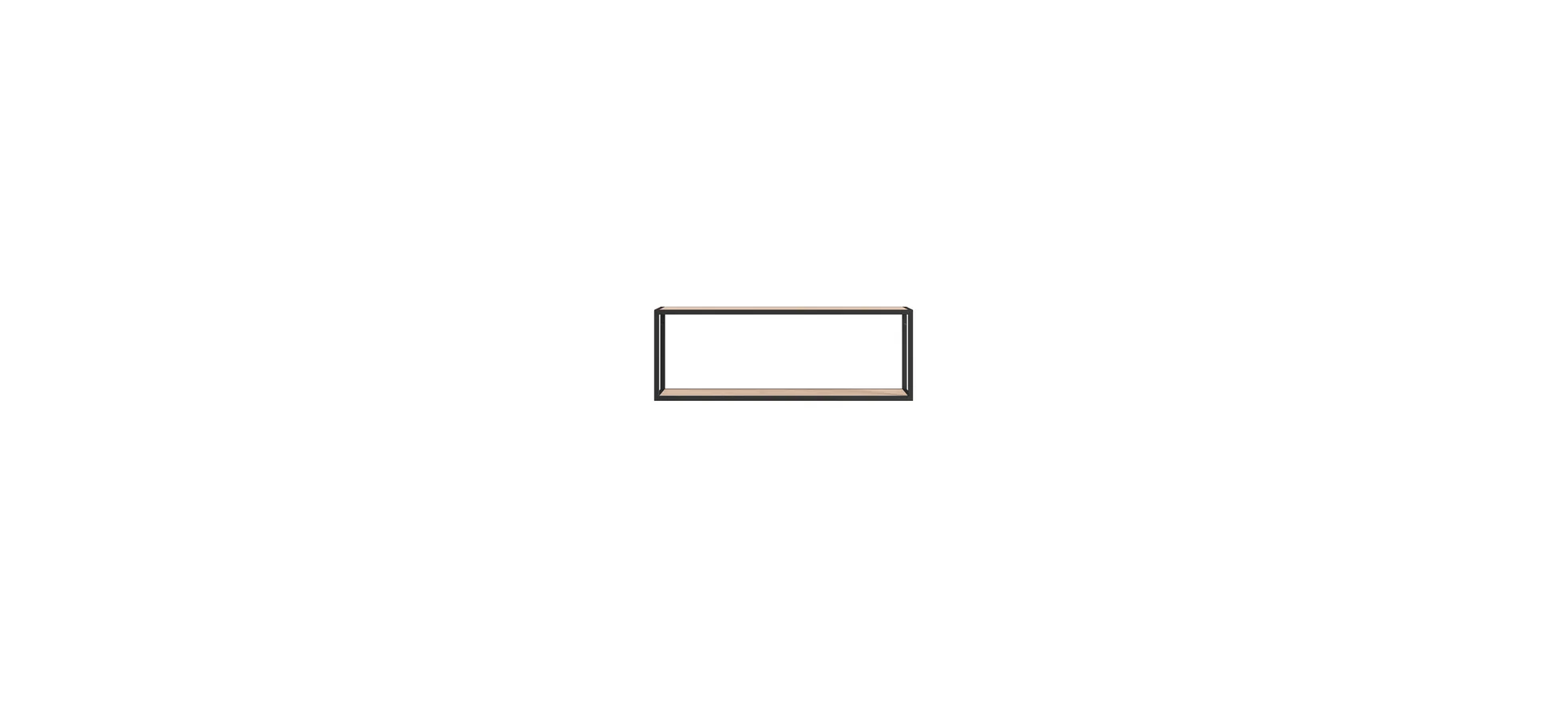 Wandboard - B ca. 100 cm, Metall