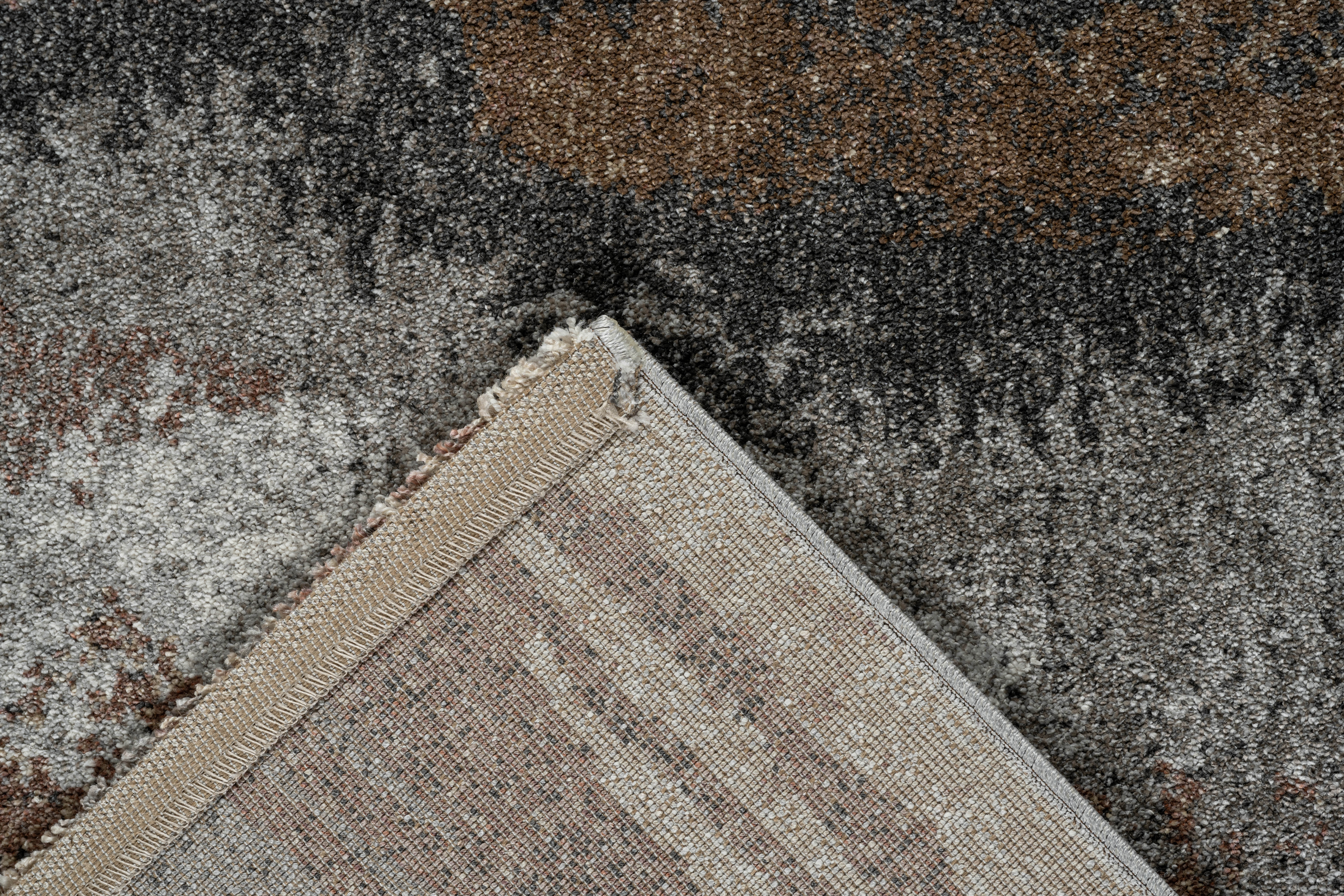 Webteppich, braun-grau-weiß, 160x230 cm - Radison