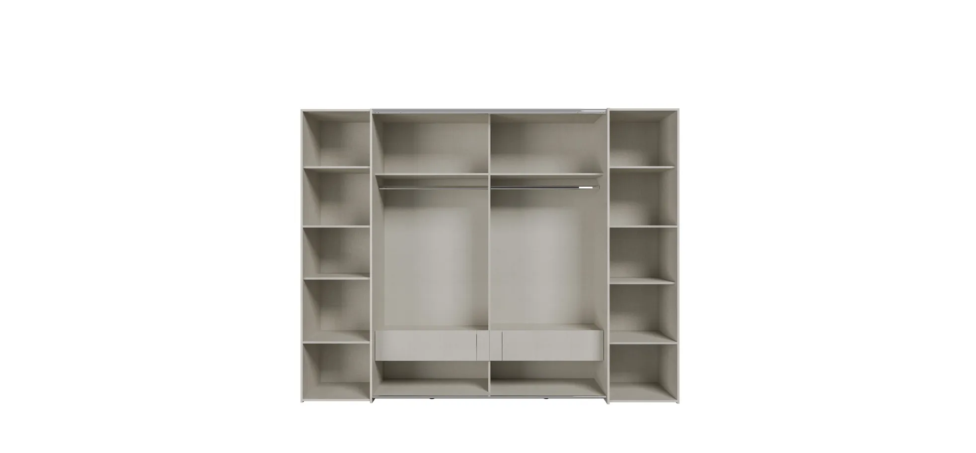 Schwebe-/Drehtürenschrank, Dekor sand - Fahda