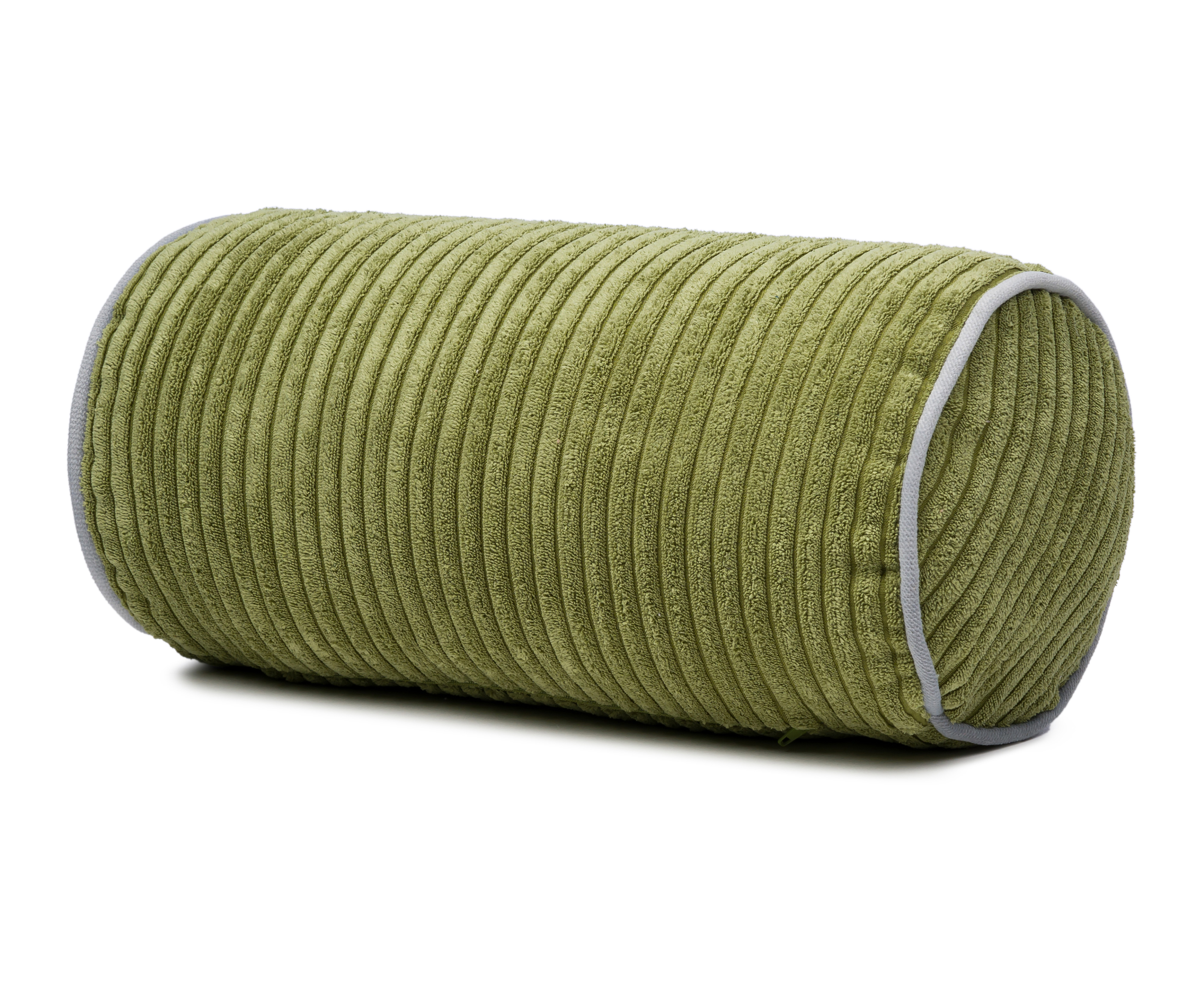 Kissenrolle Anafi, cordoptik - 40x20cm, 100% polyester, grün