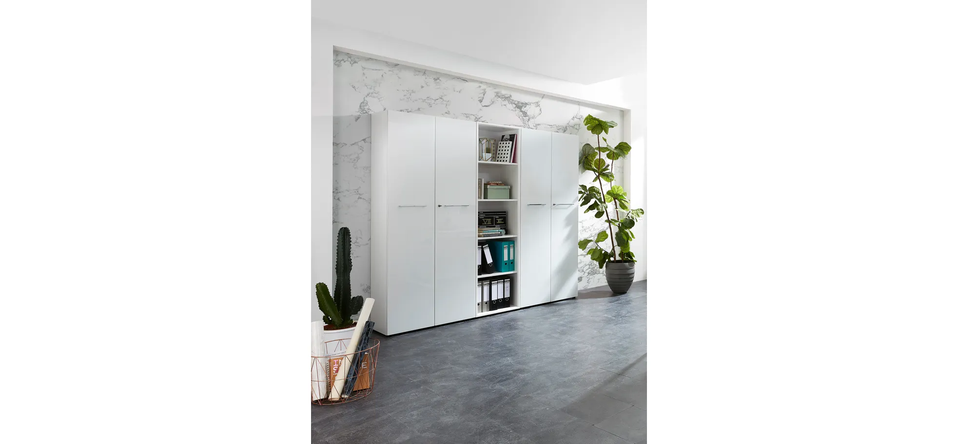 Aktenschrank GWEN - B ca. 80 cm, Weiß